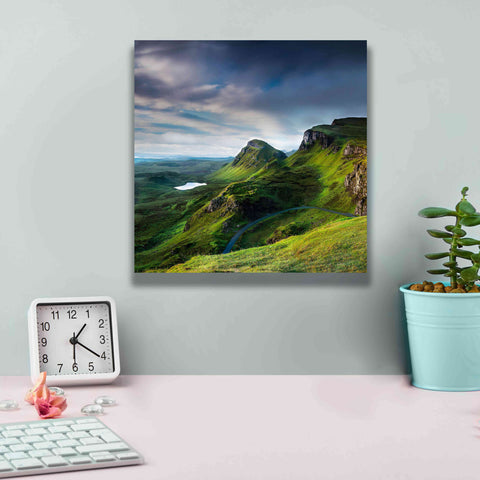 Image of 'Summer on the Quiraing' by Lynne Douglas, Giclee Canvas Wall Art,12x12