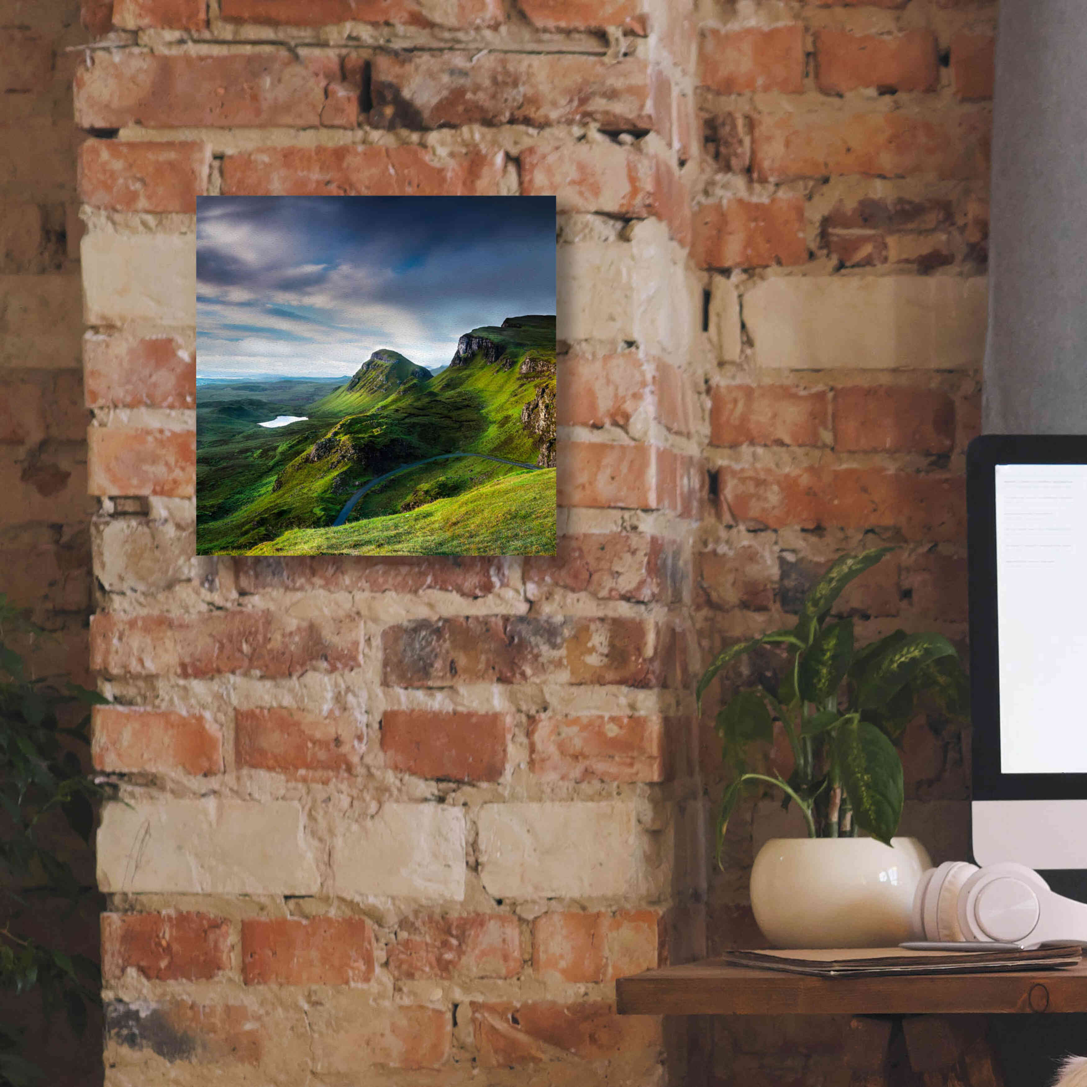 'Summer on the Quiraing' by Lynne Douglas, Giclee Canvas Wall Art,12x12