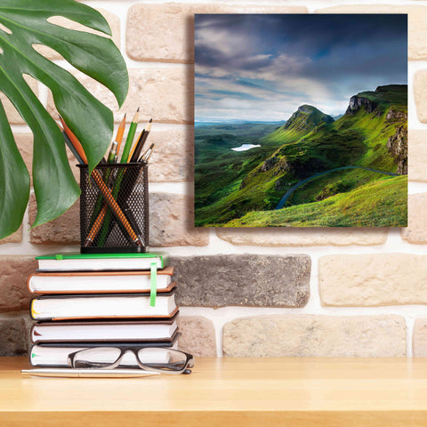 Image of 'Summer on the Quiraing' by Lynne Douglas, Giclee Canvas Wall Art,12x12