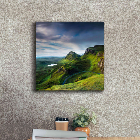 Image of 'Summer on the Quiraing' by Lynne Douglas, Giclee Canvas Wall Art,18x18