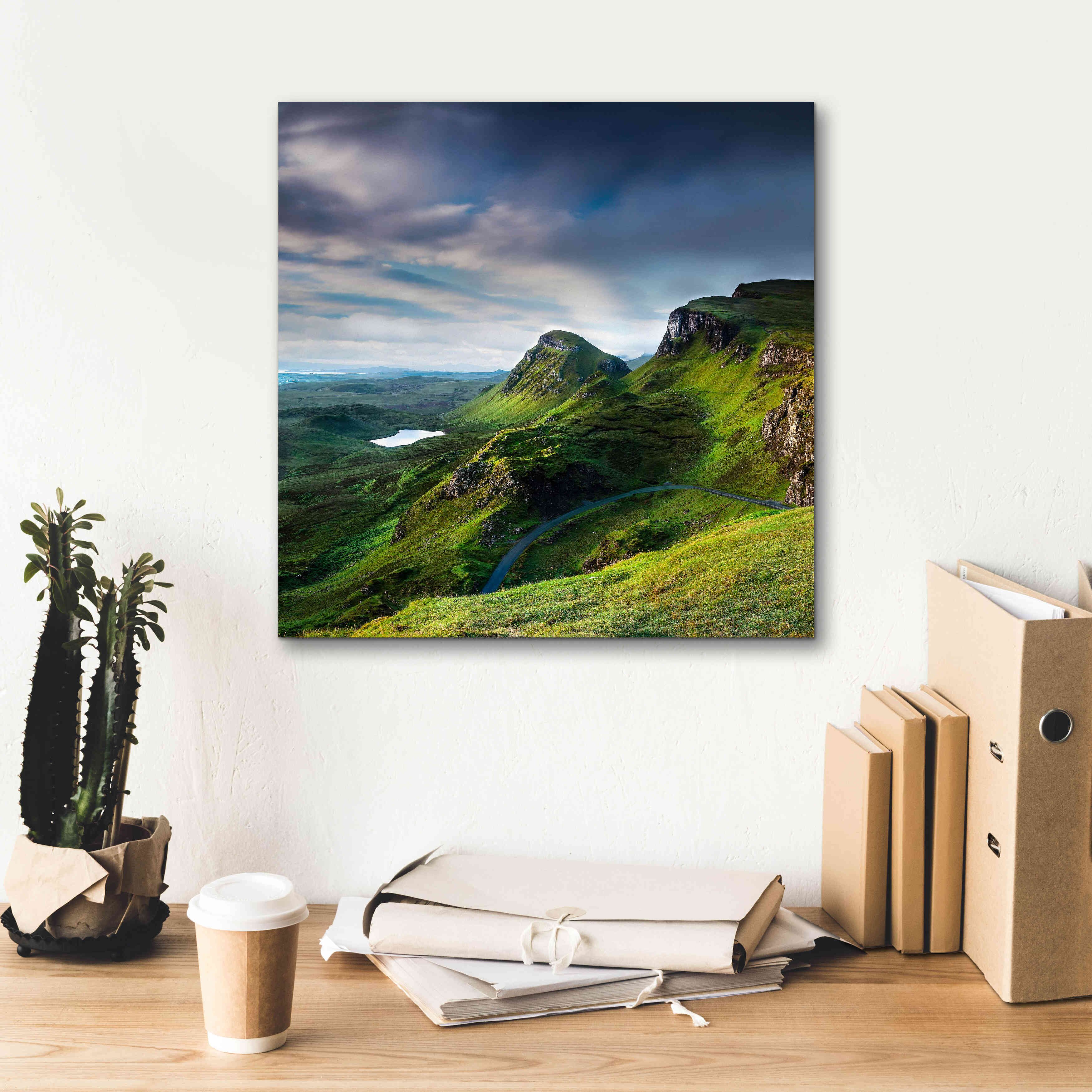 'Summer on the Quiraing' by Lynne Douglas, Giclee Canvas Wall Art,18x18
