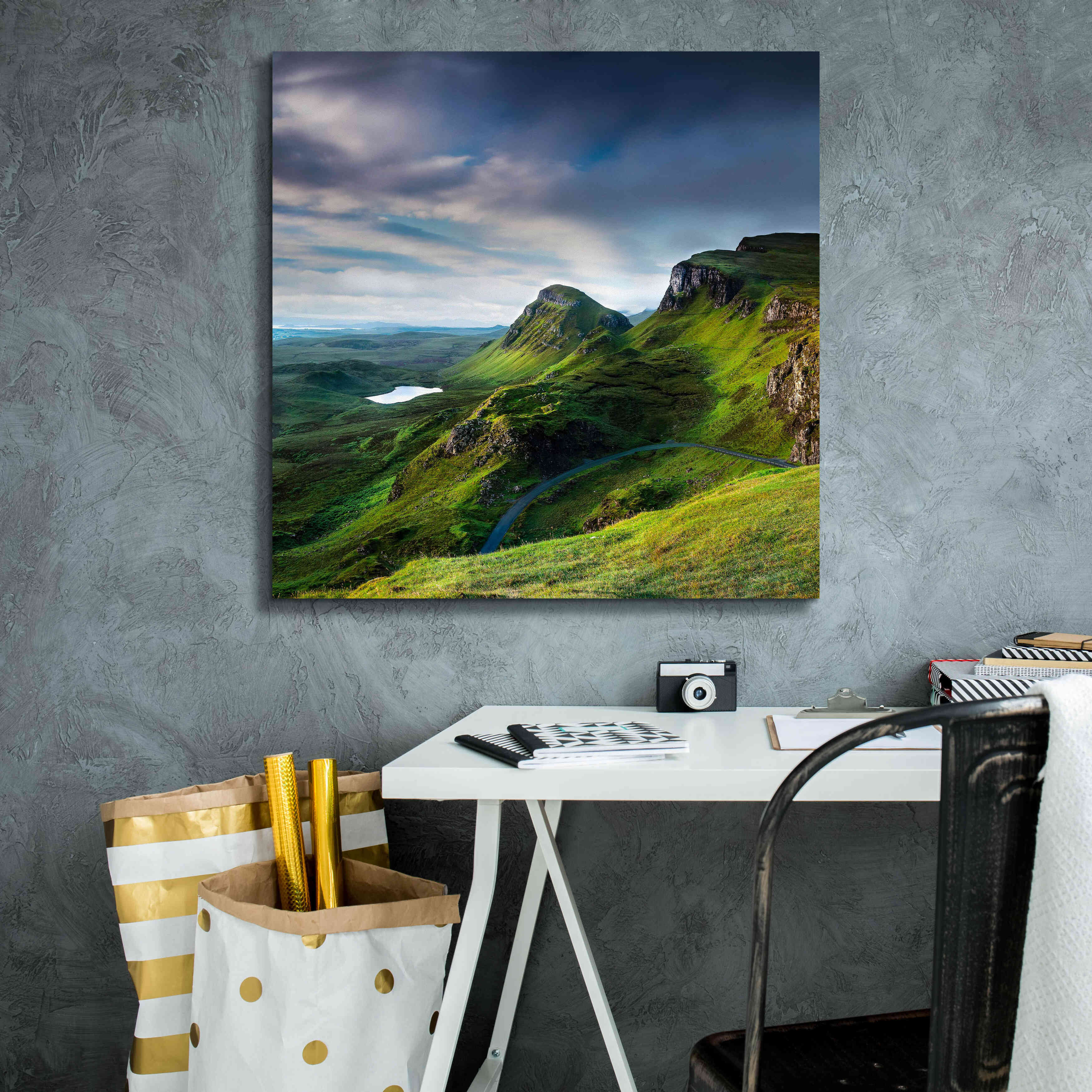 'Summer on the Quiraing' by Lynne Douglas, Giclee Canvas Wall Art,26x26
