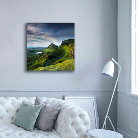 Image of 'Summer on the Quiraing' by Lynne Douglas, Giclee Canvas Wall Art,37x37