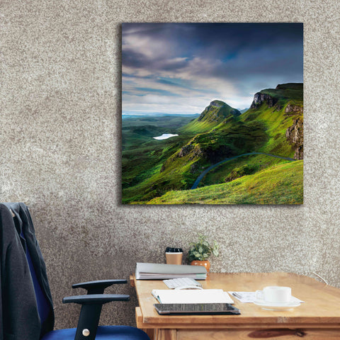 Image of 'Summer on the Quiraing' by Lynne Douglas, Giclee Canvas Wall Art,37x37