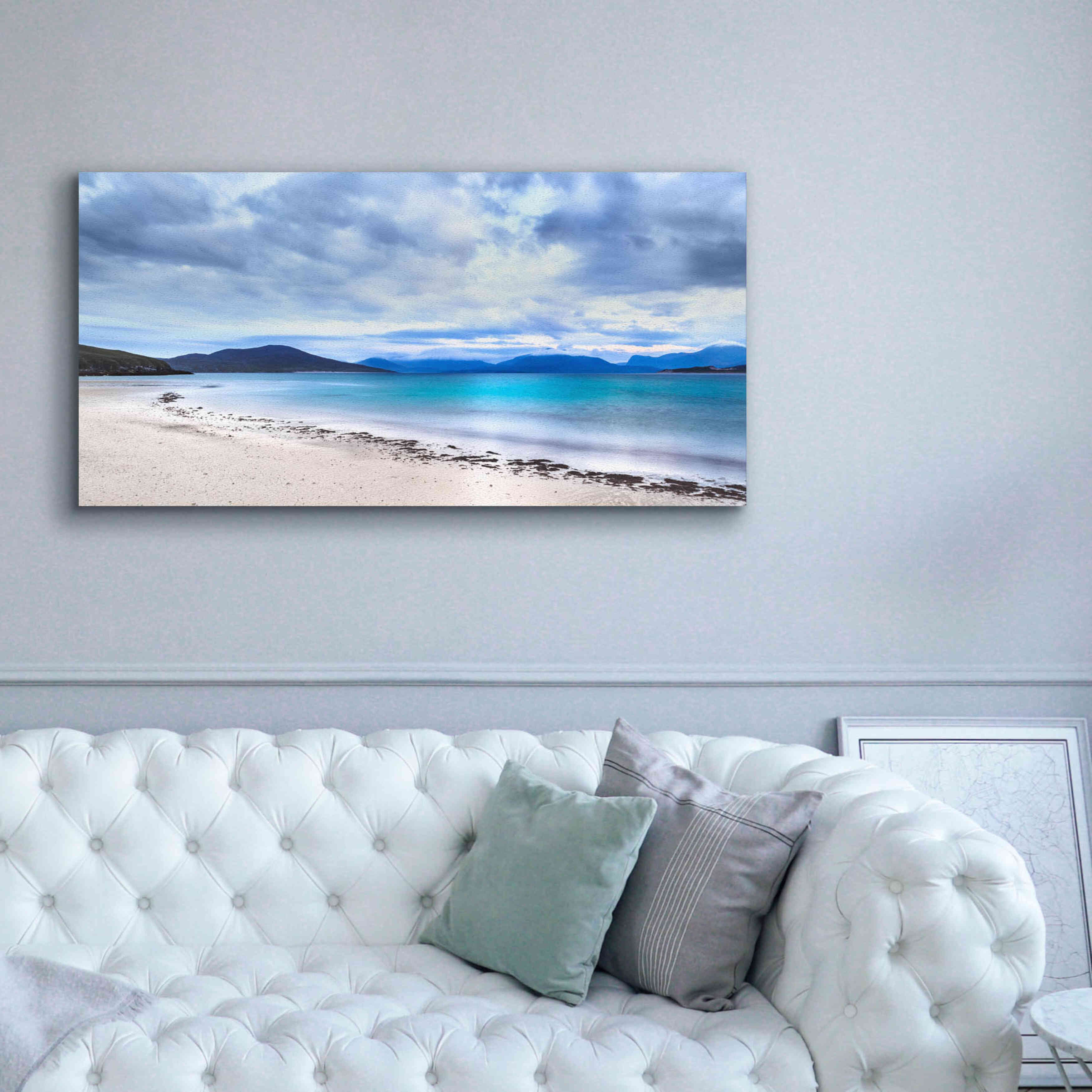 'Taransay Teal' by Lynne Douglas, Giclee Canvas Wall Art,60x30