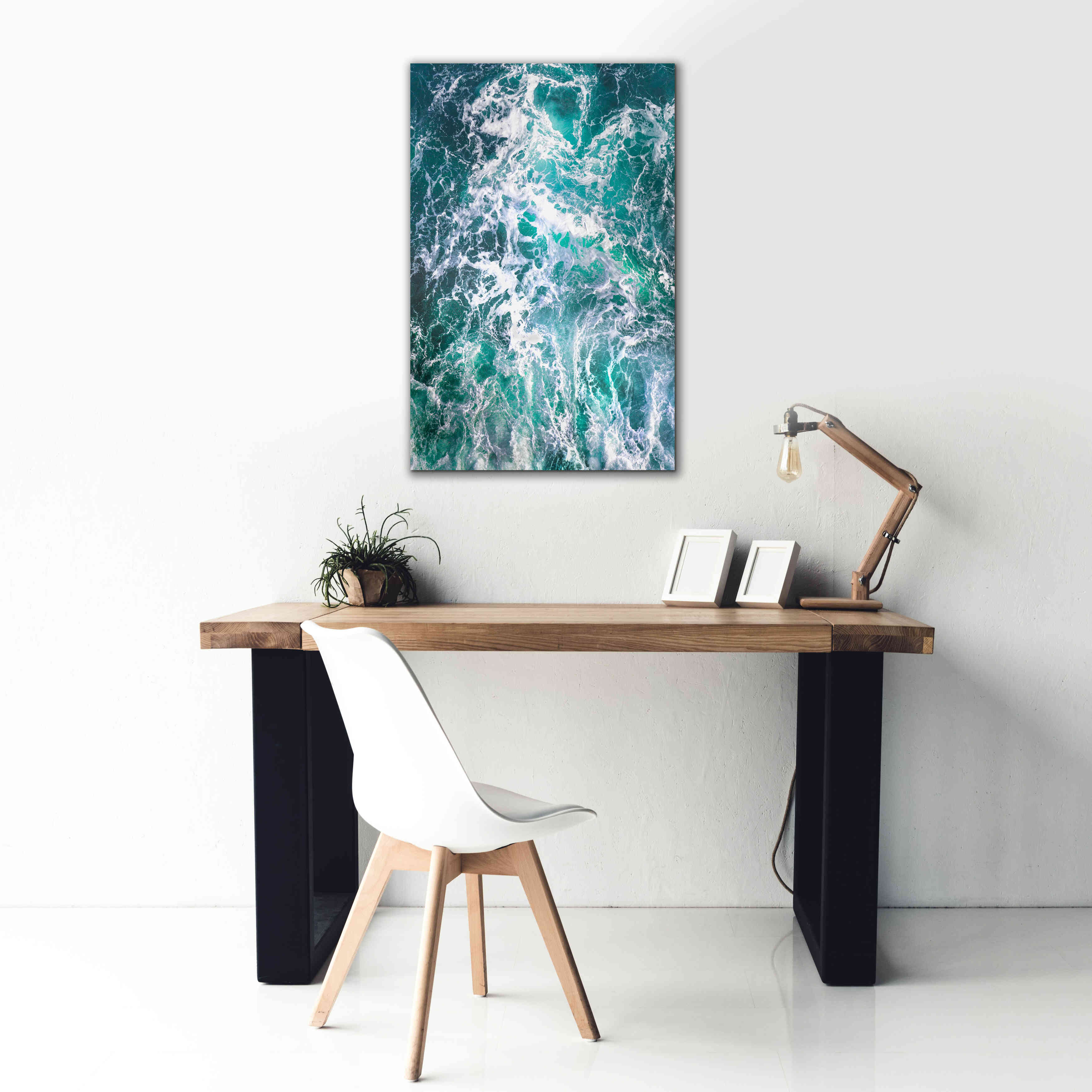 'Teal Embrace' by Lynne Douglas, Giclee Canvas Wall Art,26x40