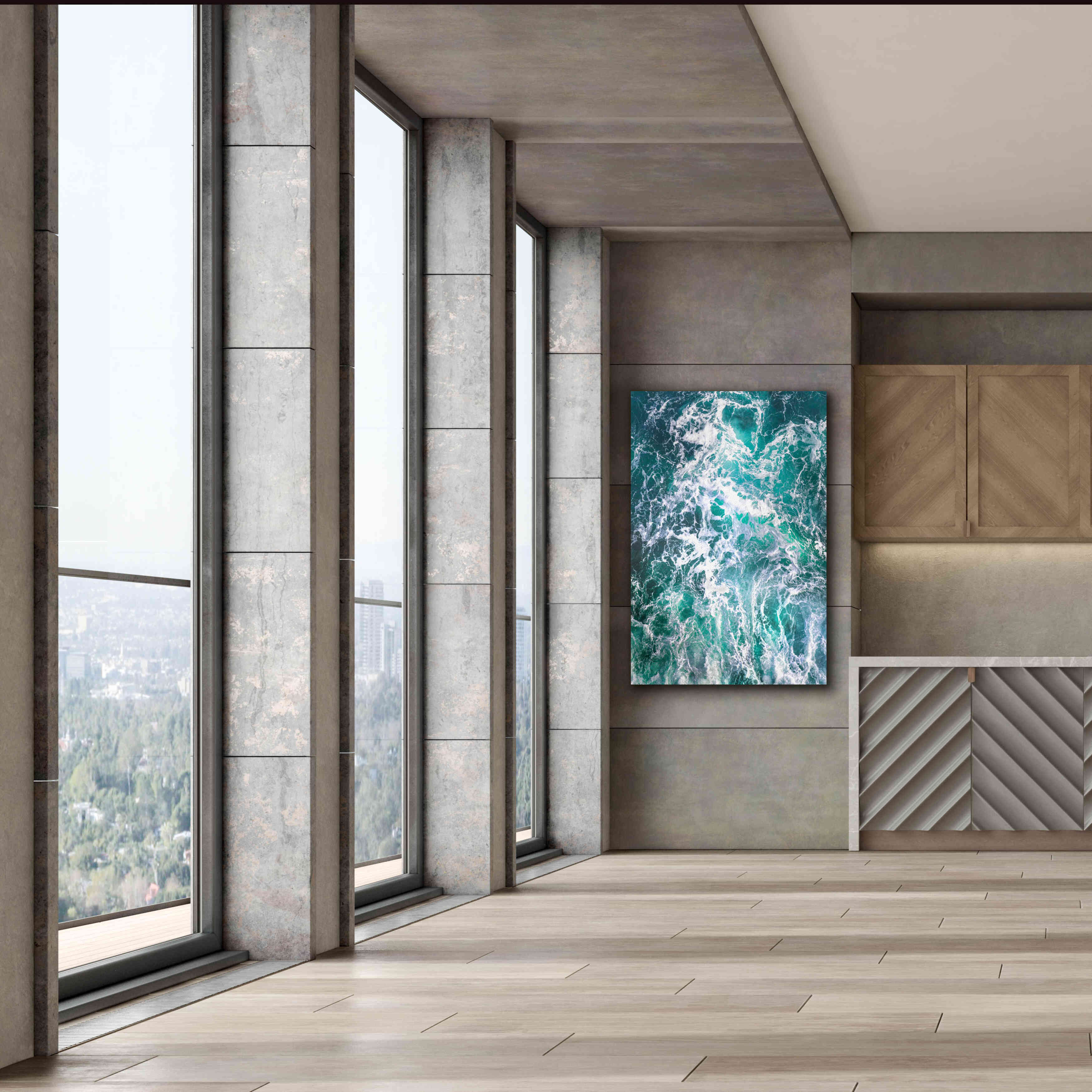 'Teal Embrace' by Lynne Douglas, Giclee Canvas Wall Art,40x60