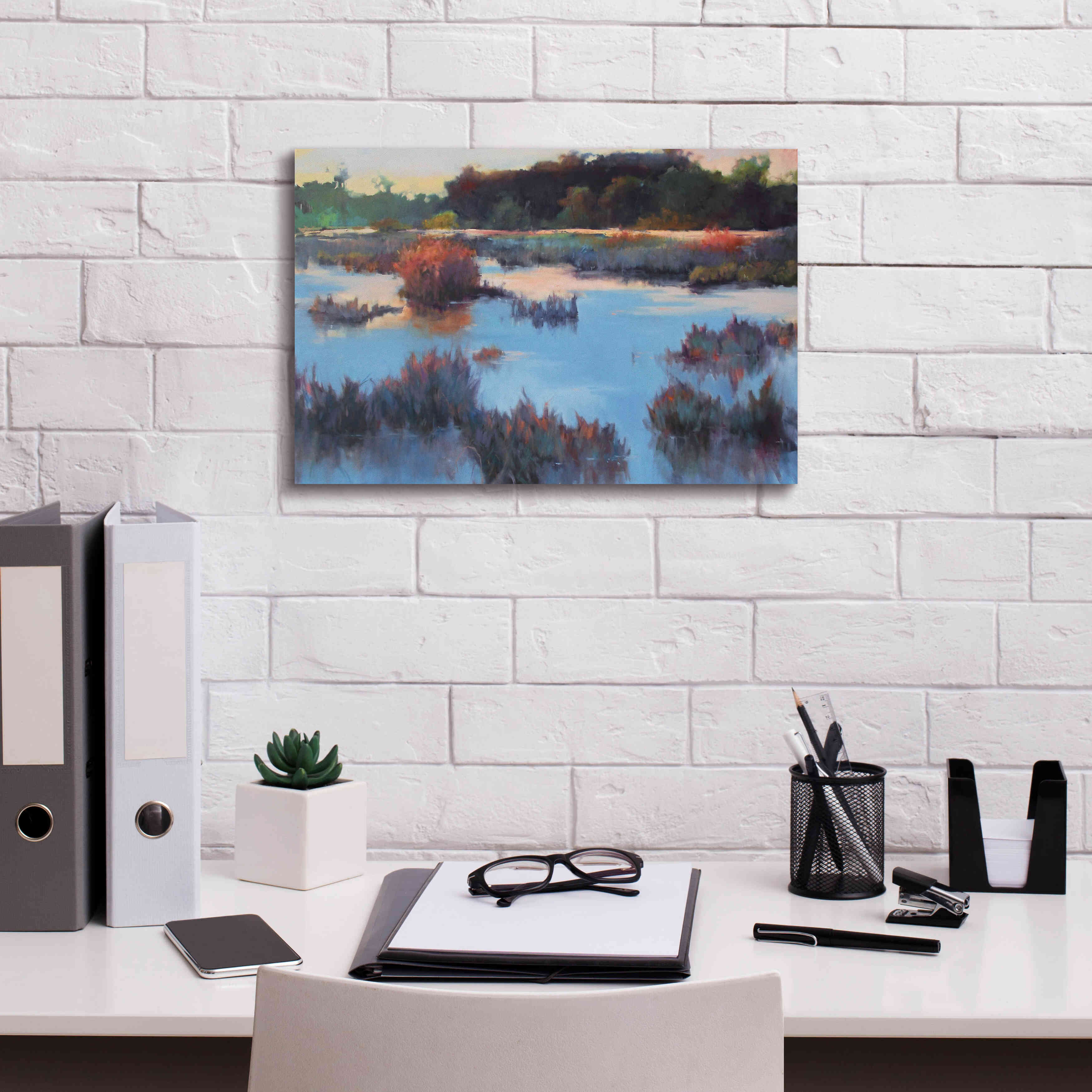 'Ace Basin Creek' by Madeline Dukes, Giclee Canvas Wall Art,18x12