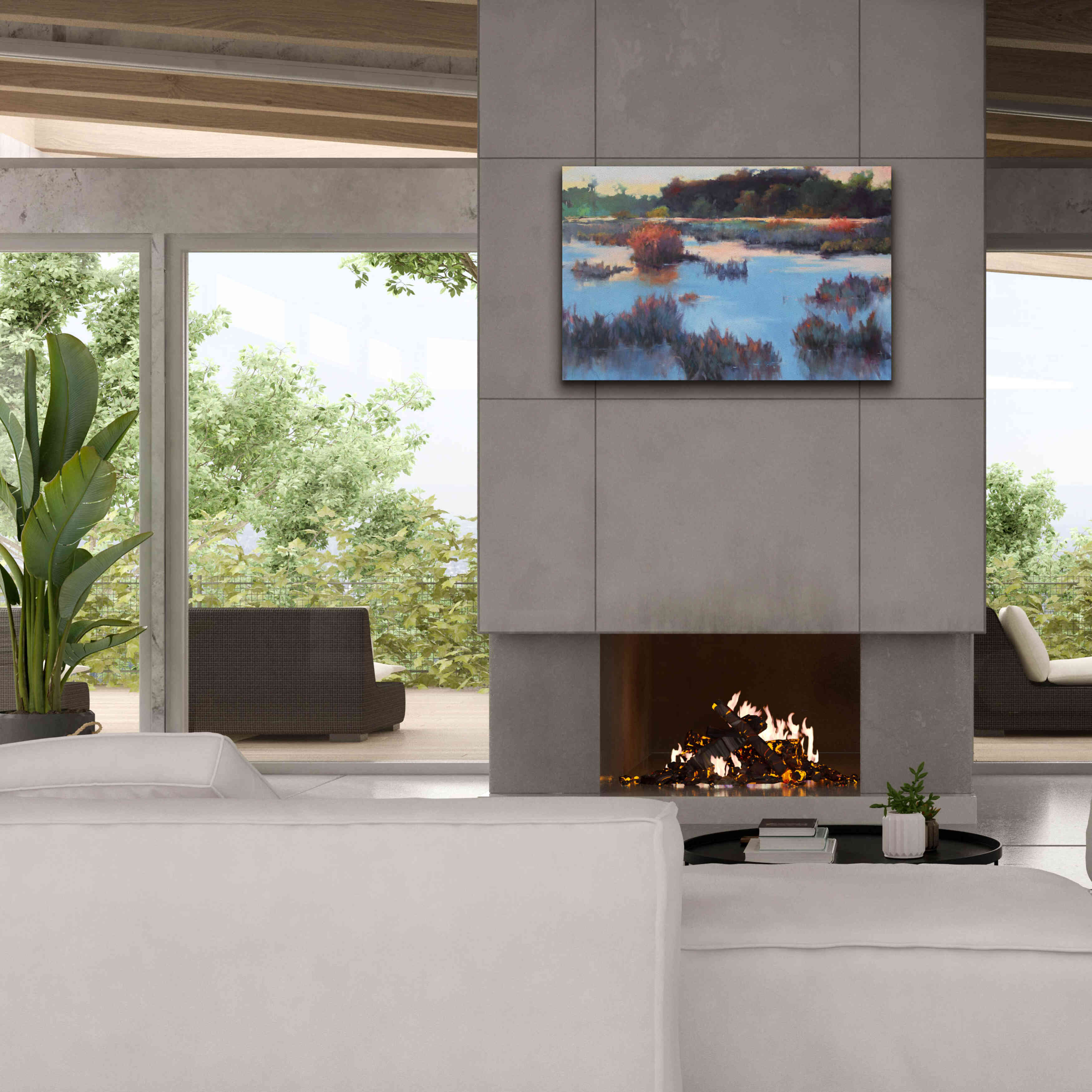 'Ace Basin Creek' by Madeline Dukes, Giclee Canvas Wall Art,40x26