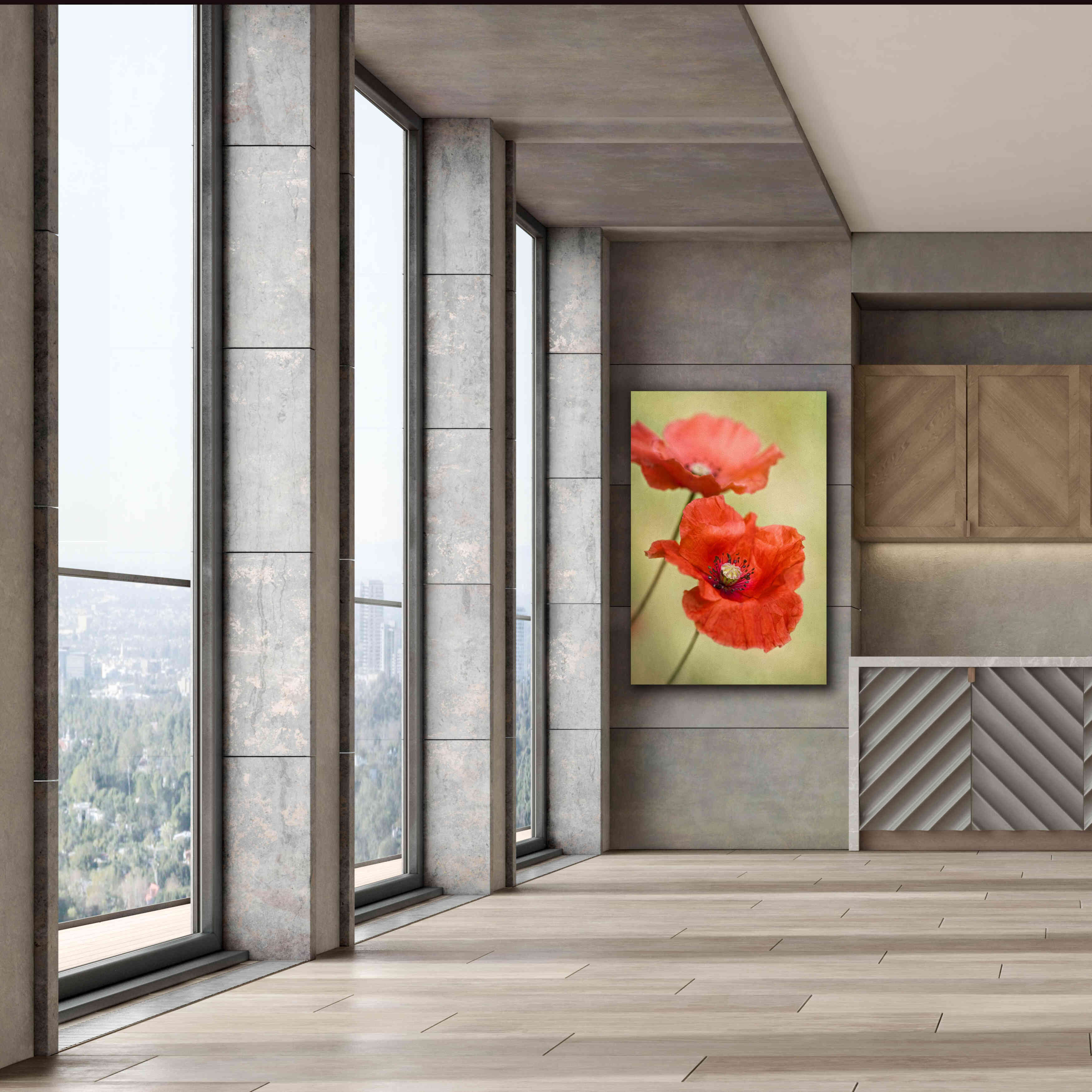 'Papaver Passion' by Mandy Disher, Giclee Canvas Wall Art,40x60