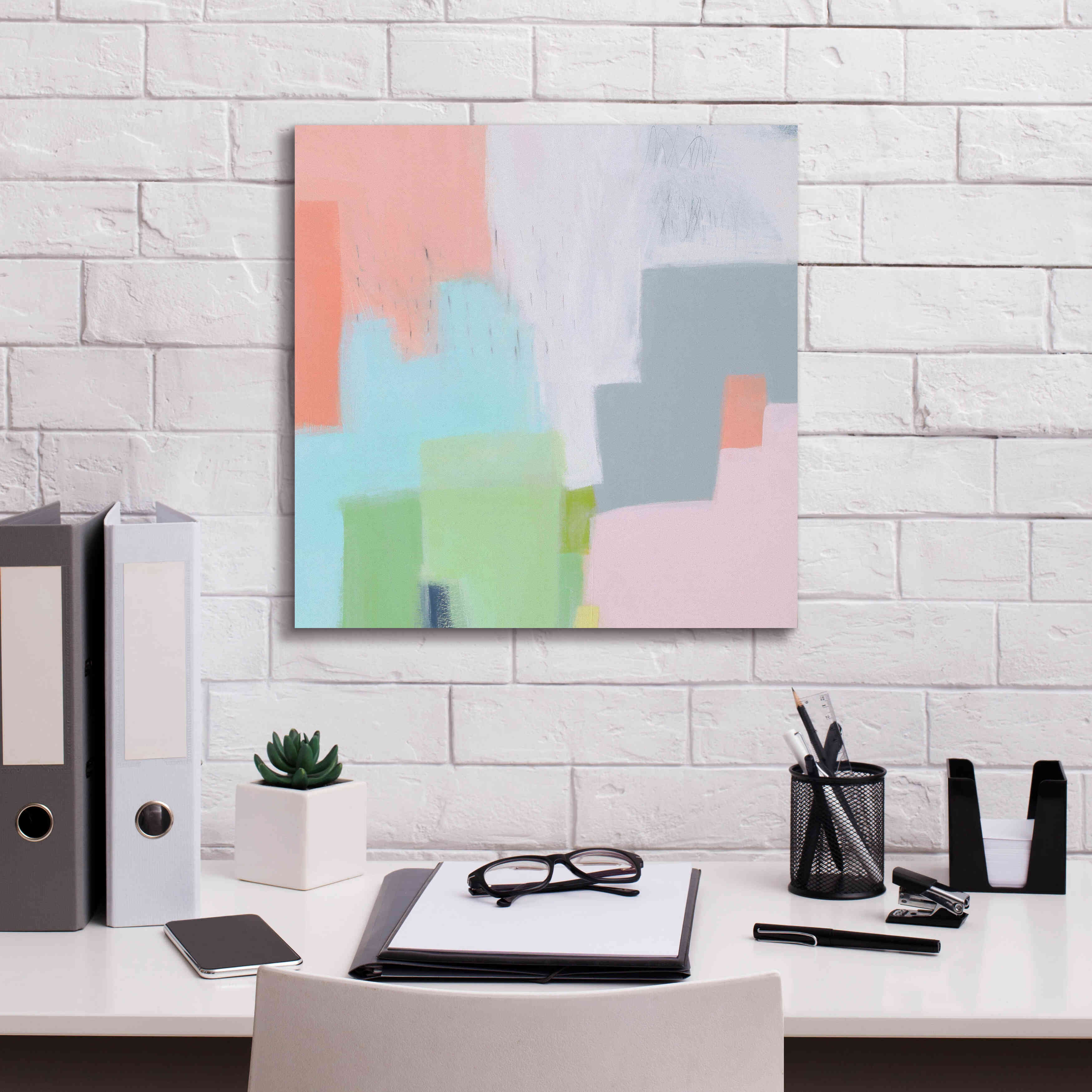 'Persica' by Melissa Donoho, Giclee Canvas Wall Art,18x18