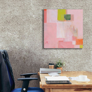 'Pink Squares' by Melissa Donoho, Giclee Canvas Wall Art,26x26