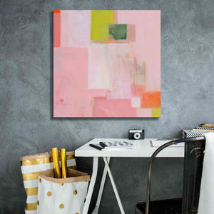 'Pink Squares' by Melissa Donoho, Giclee Canvas Wall Art,26x26