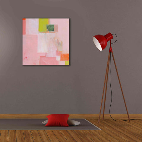 Image of 'Pink Squares' by Melissa Donoho, Giclee Canvas Wall Art,26x26