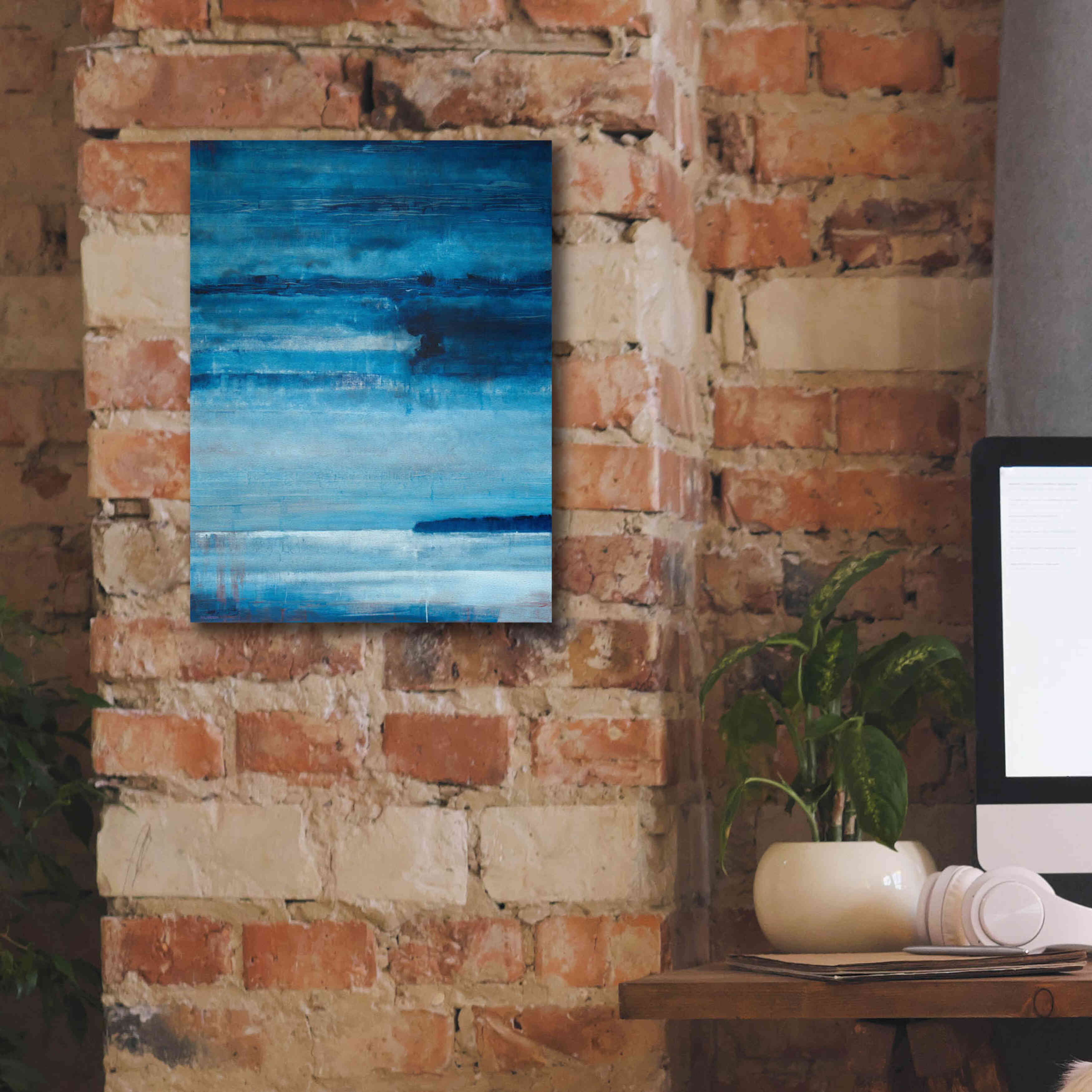 'Ocean Blue' by Michael A. Diliberto, Giclee Canvas Wall Art,12x16