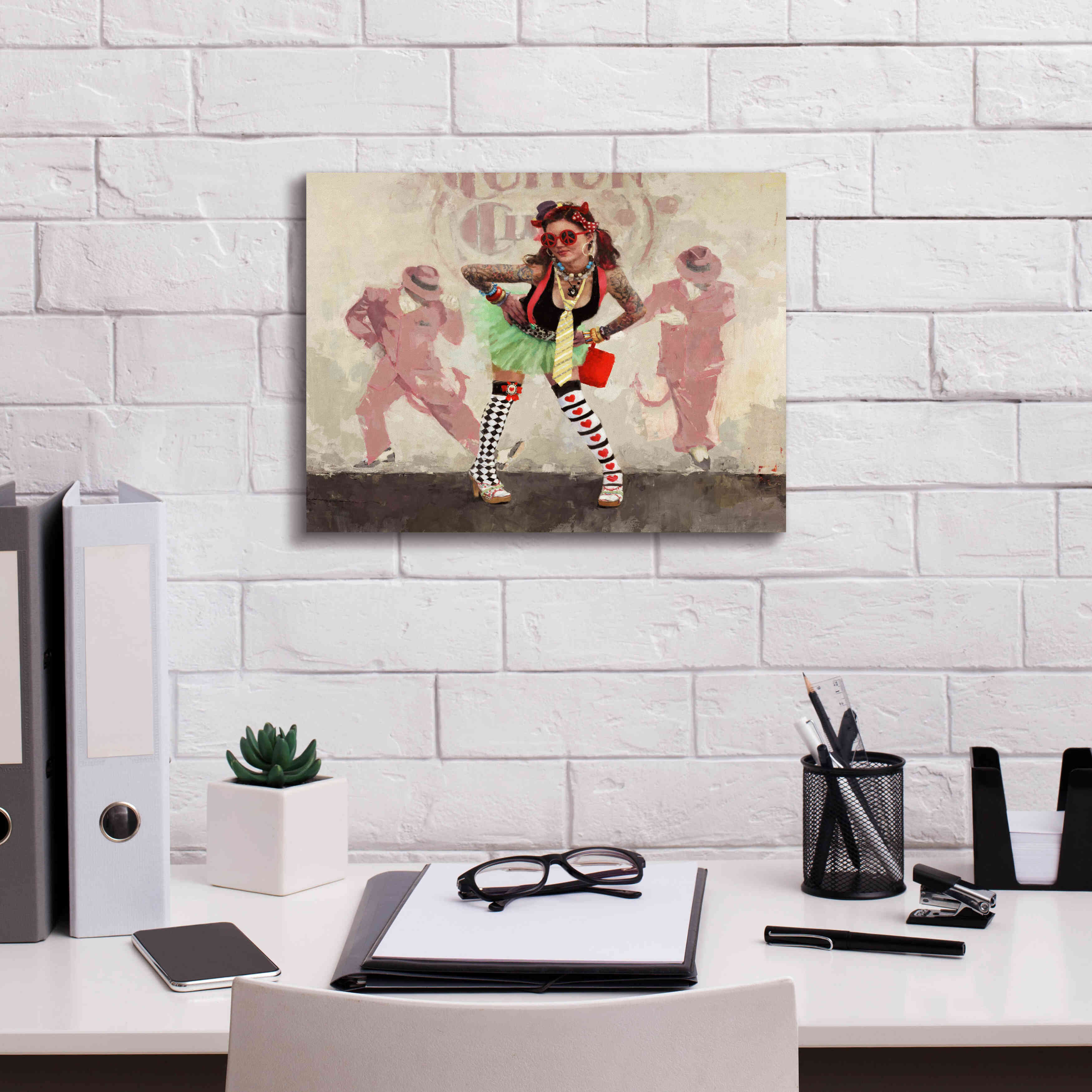 'Devil or Angel' by Michael Fitzpatrick, Giclee Canvas Wall Art,16x12