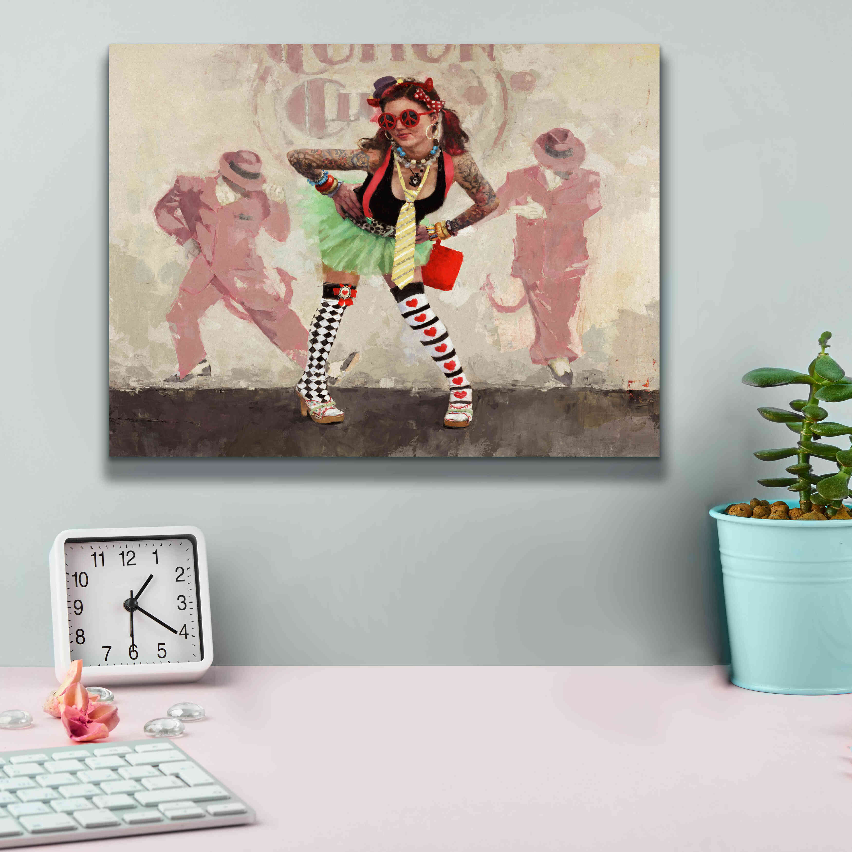 'Devil or Angel' by Michael Fitzpatrick, Giclee Canvas Wall Art,16x12