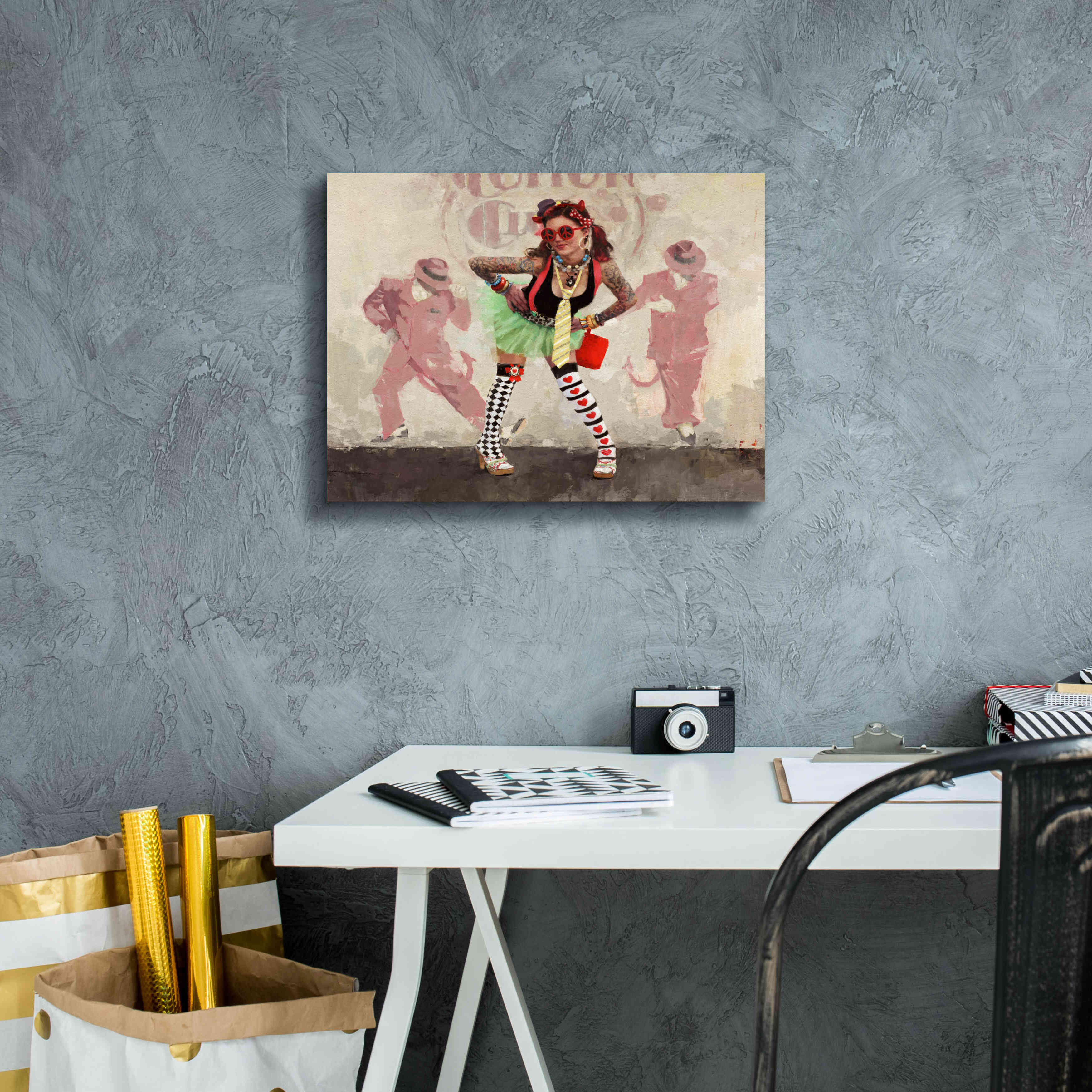 'Devil or Angel' by Michael Fitzpatrick, Giclee Canvas Wall Art,16x12