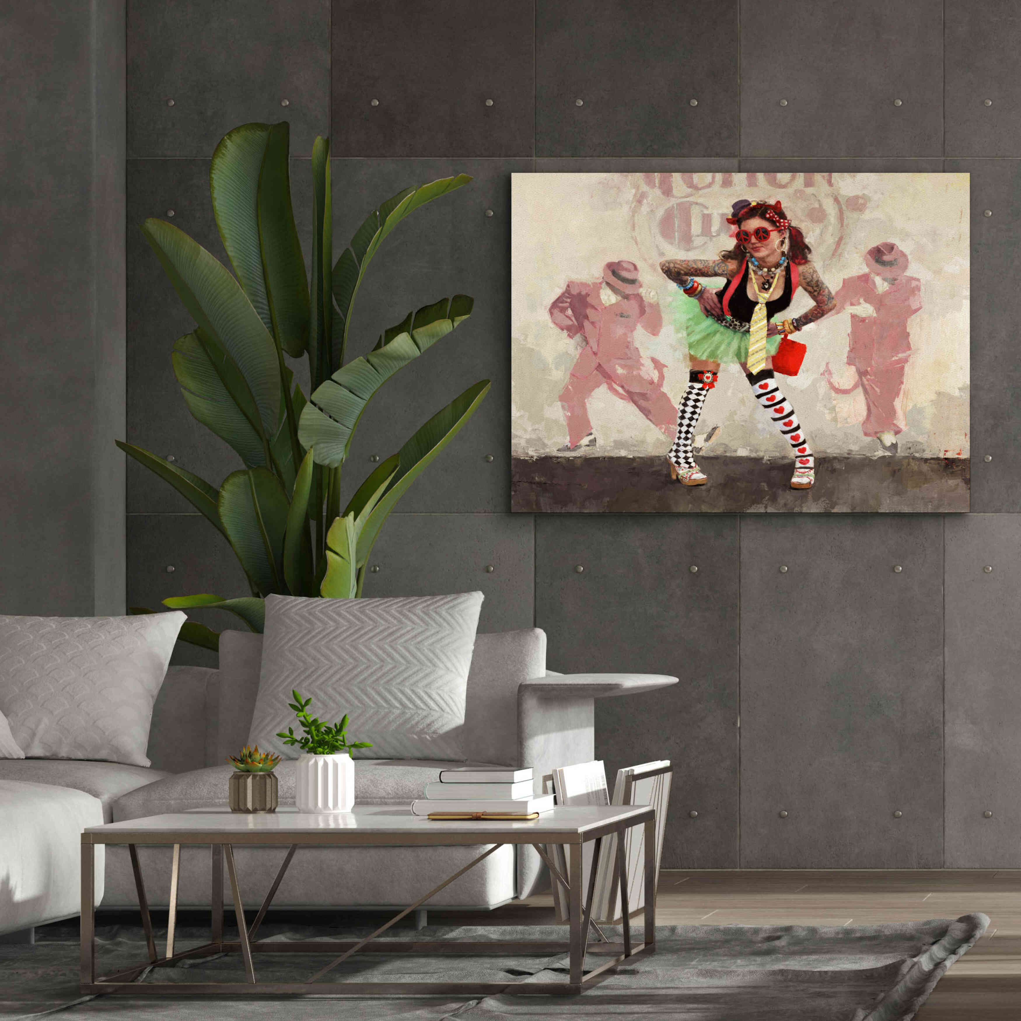 'Devil or Angel' by Michael Fitzpatrick, Giclee Canvas Wall Art,54x40