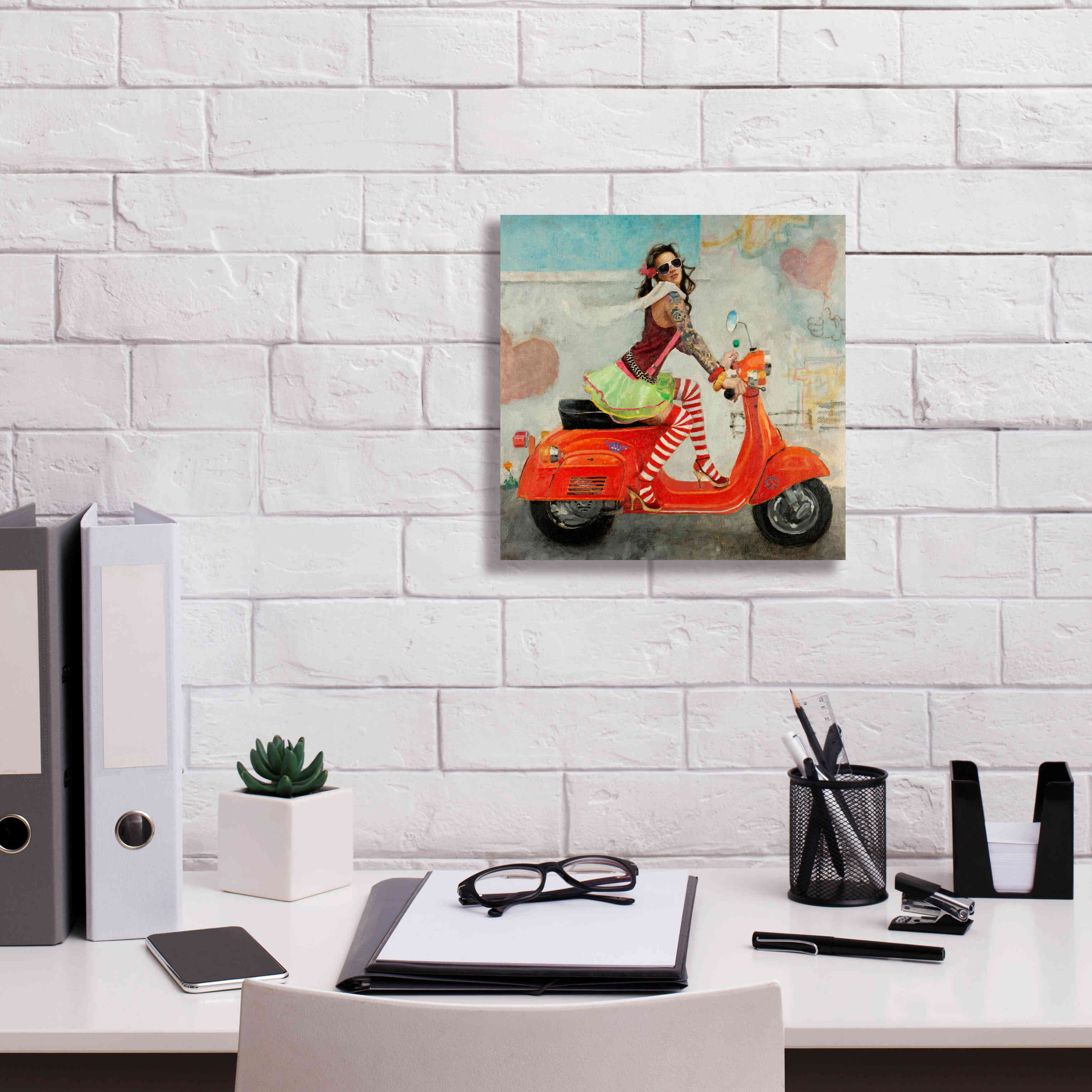 'This Is How I Roll' by Michael Fitzpatrick, Giclee Canvas Wall Art,12x12