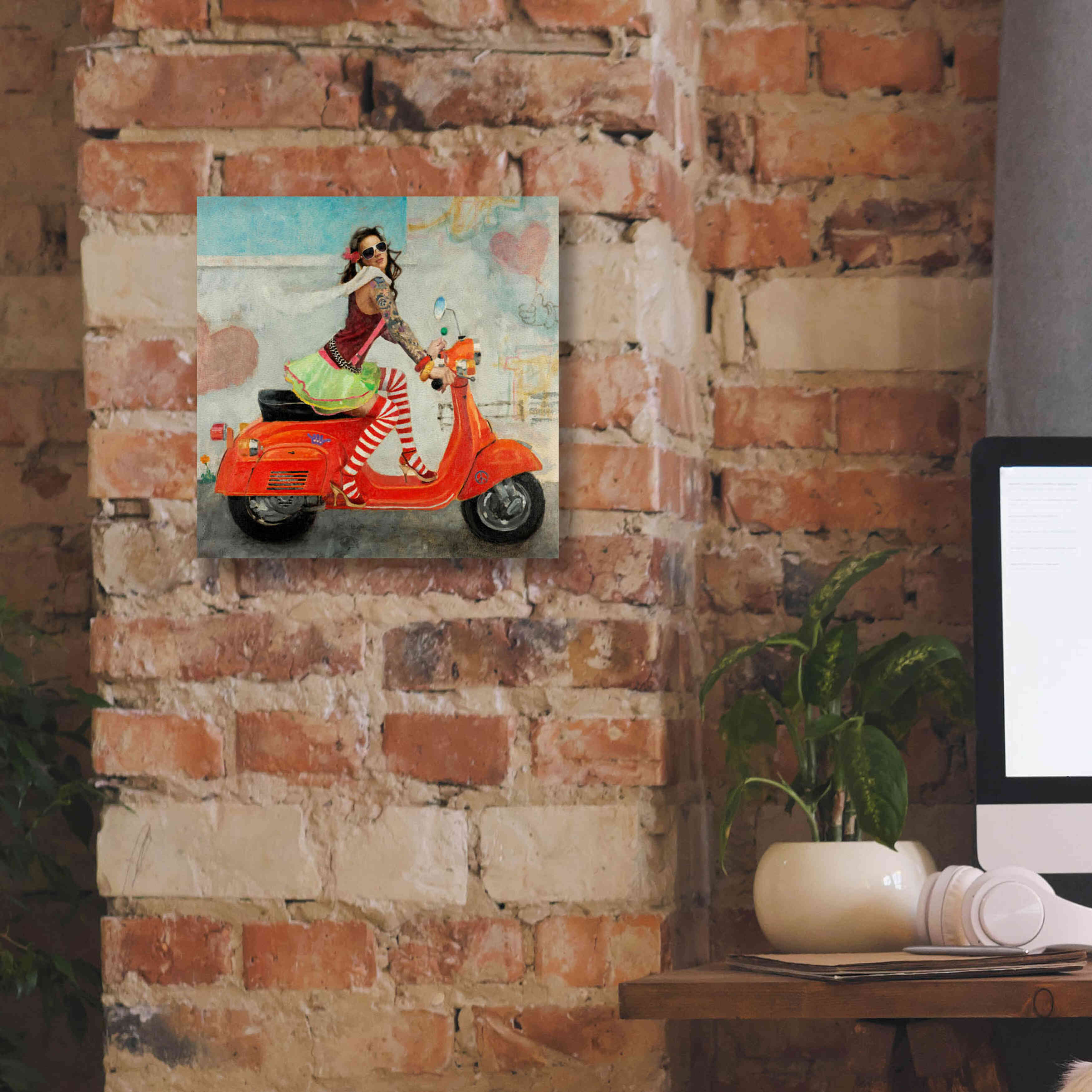 'This Is How I Roll' by Michael Fitzpatrick, Giclee Canvas Wall Art,12x12