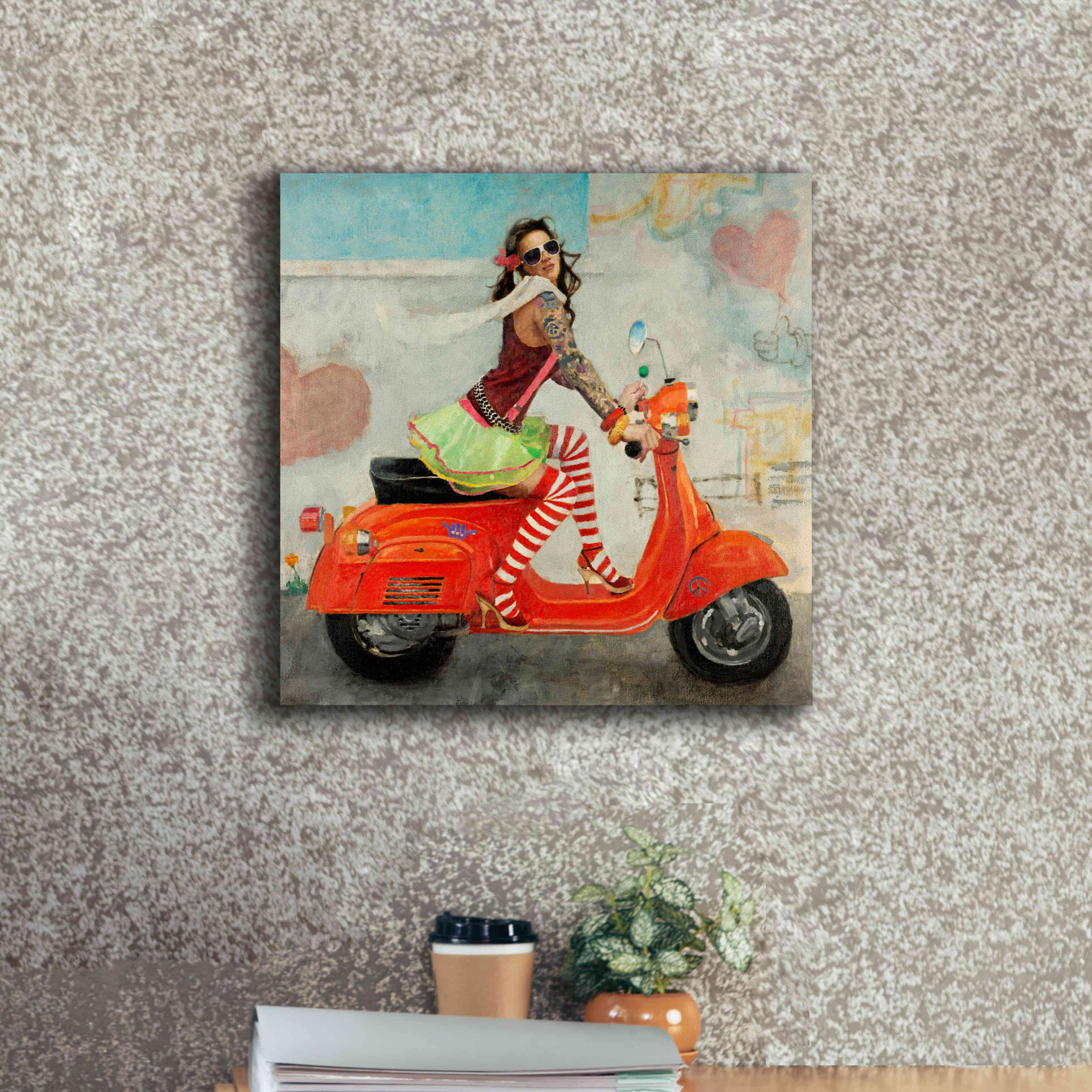 'This Is How I Roll' by Michael Fitzpatrick, Giclee Canvas Wall Art,18x18