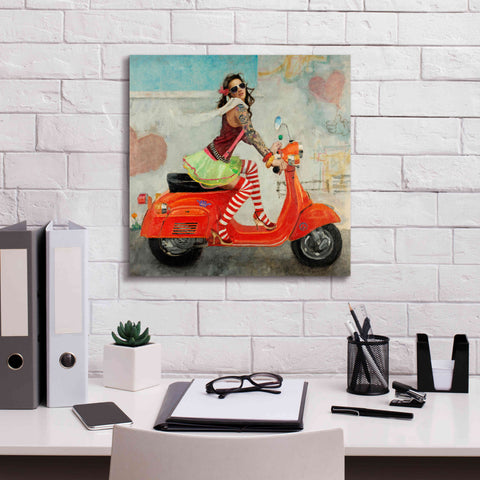 Image of 'This Is How I Roll' by Michael Fitzpatrick, Giclee Canvas Wall Art,18x18