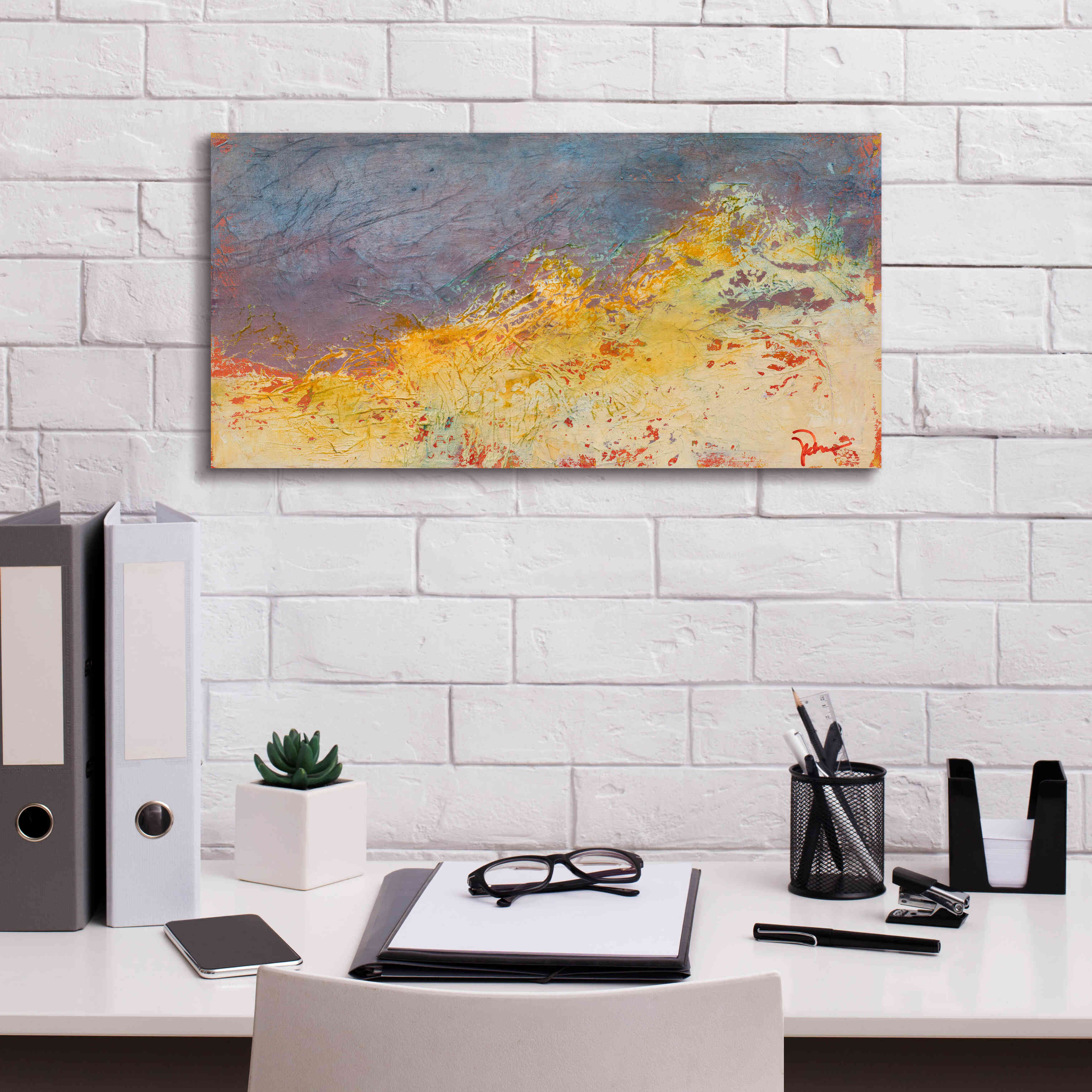 'Aerial' by Patrick Dennis, Giclee Canvas Wall Art,24x12