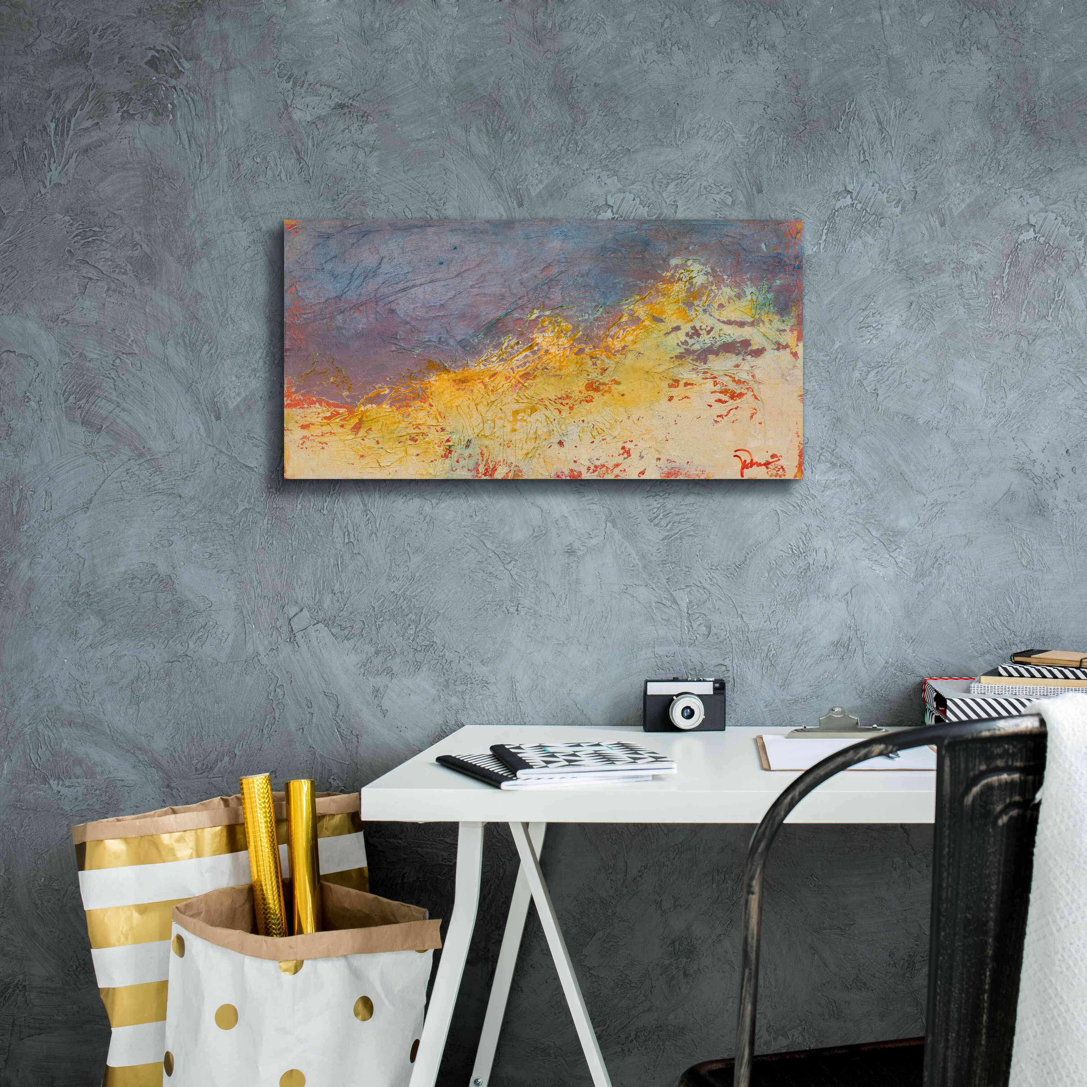 'Aerial' by Patrick Dennis, Giclee Canvas Wall Art,24x12