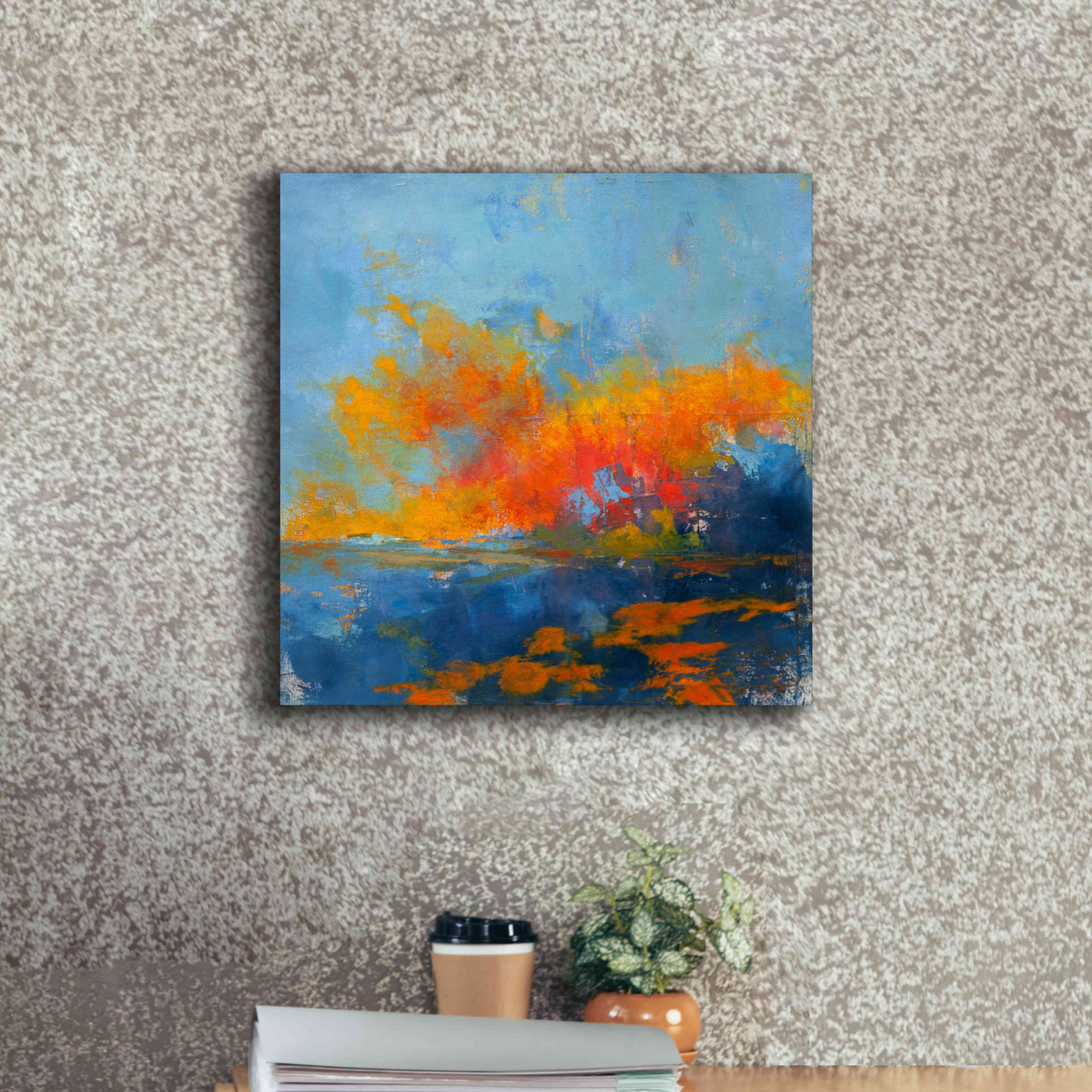 'Blue on Blue' by Patrick Dennis, Giclee Canvas Wall Art,18x18