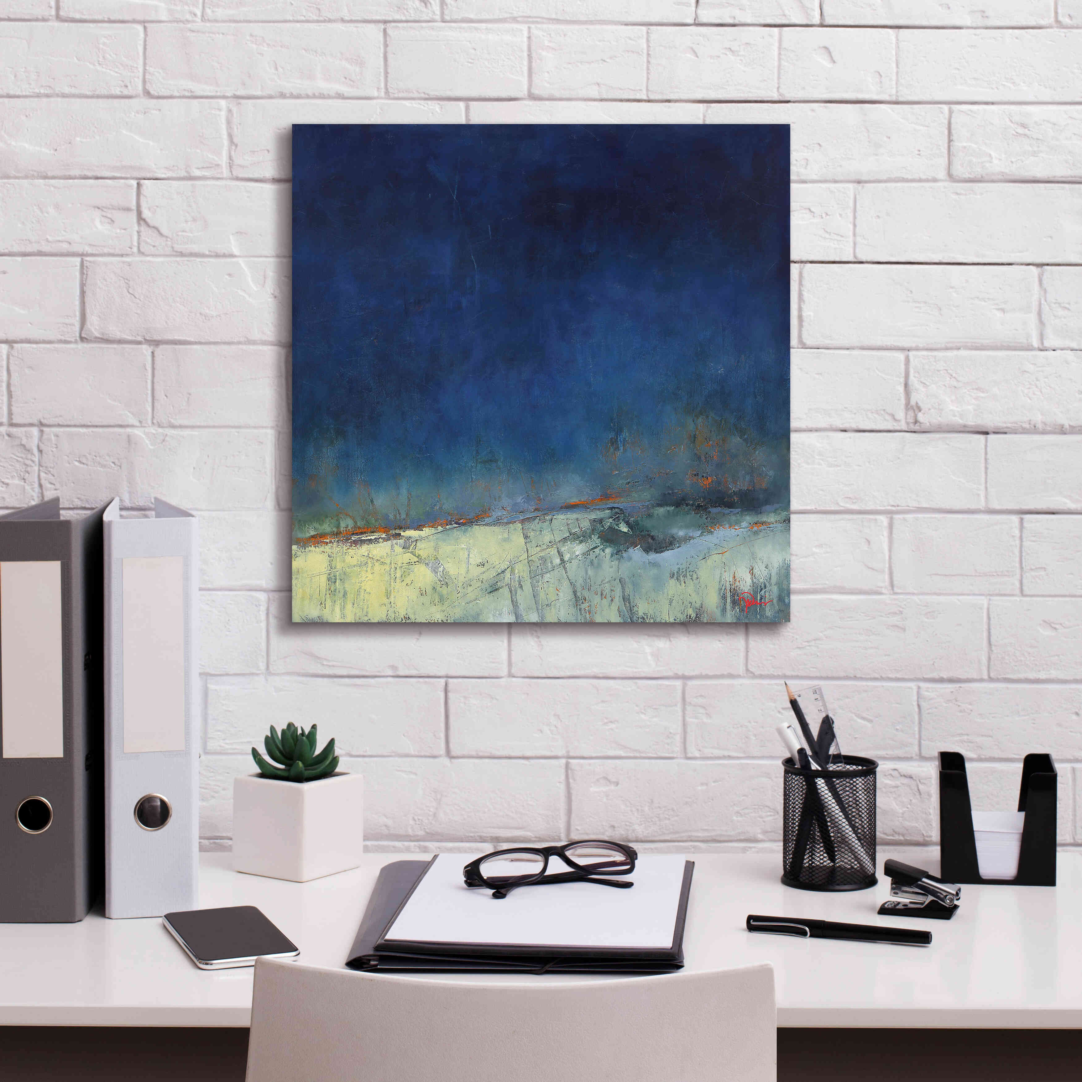 'Dugout' by Patrick Dennis, Giclee Canvas Wall Art,18x18