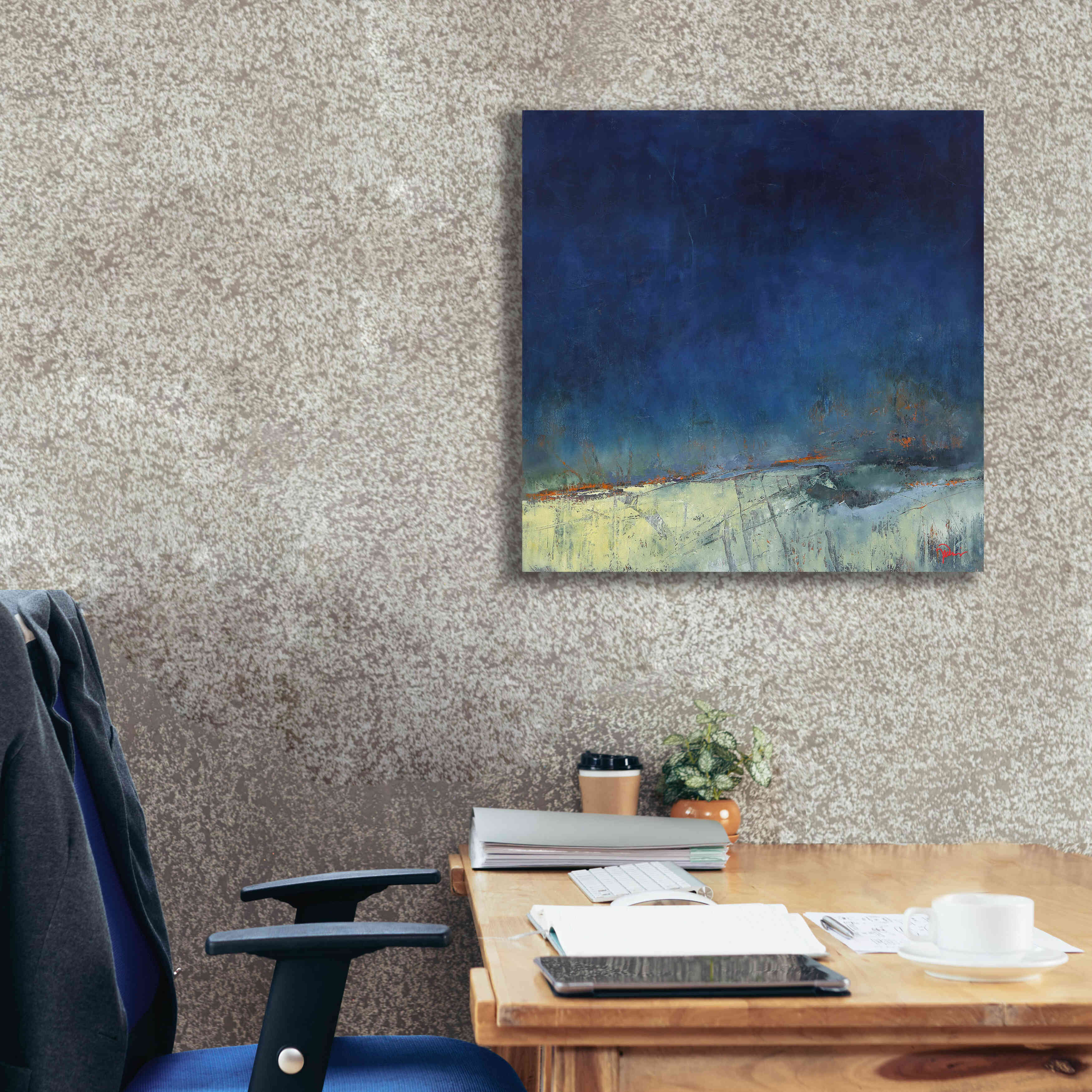 'Dugout' by Patrick Dennis, Giclee Canvas Wall Art,26x26