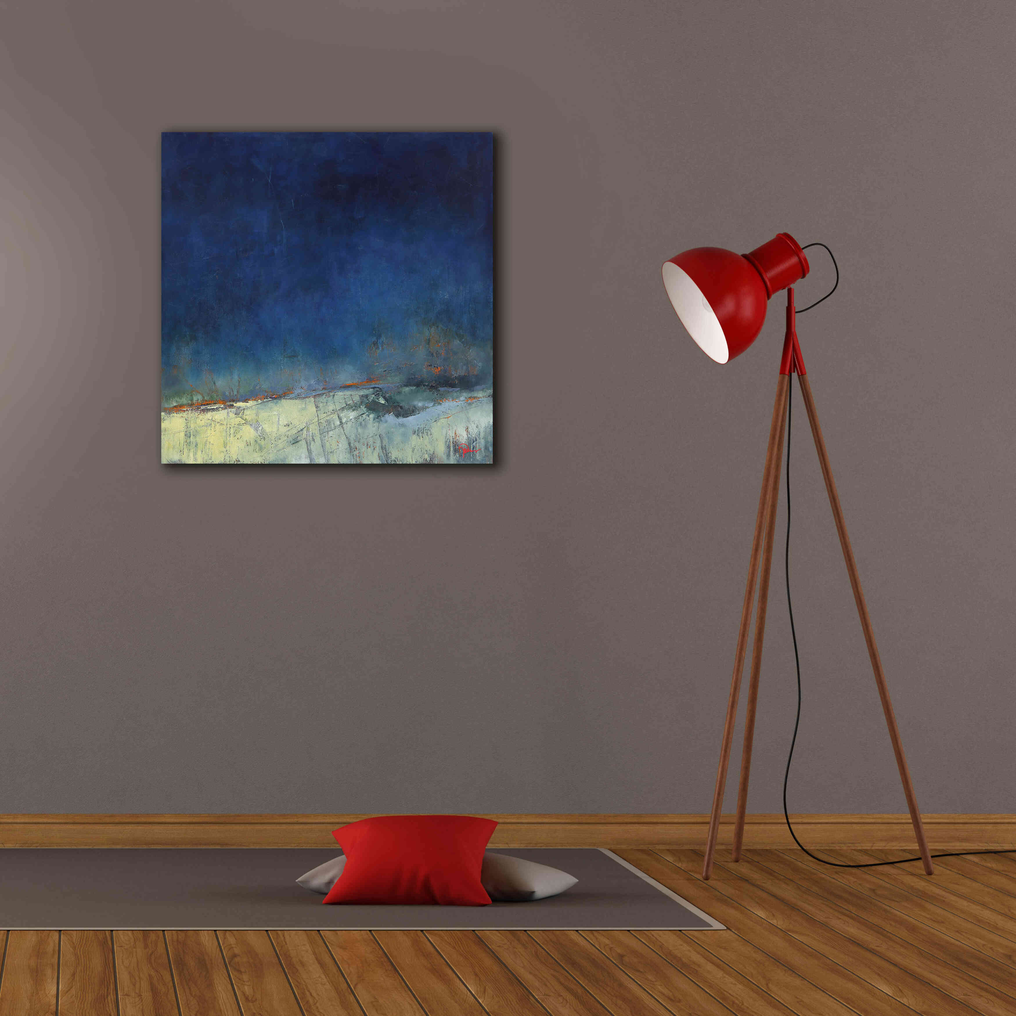 'Dugout' by Patrick Dennis, Giclee Canvas Wall Art,26x26