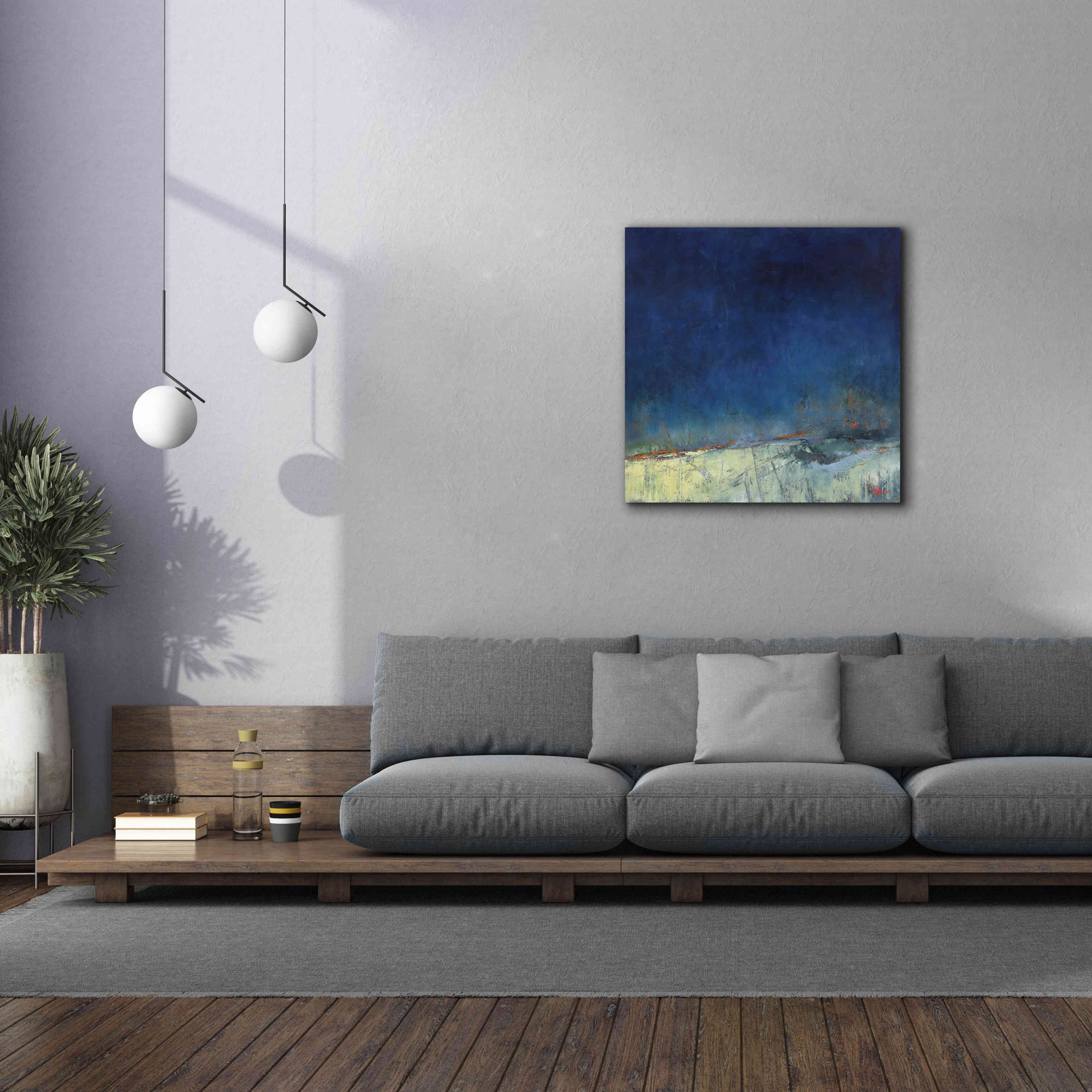 'Dugout' by Patrick Dennis, Giclee Canvas Wall Art,37x37