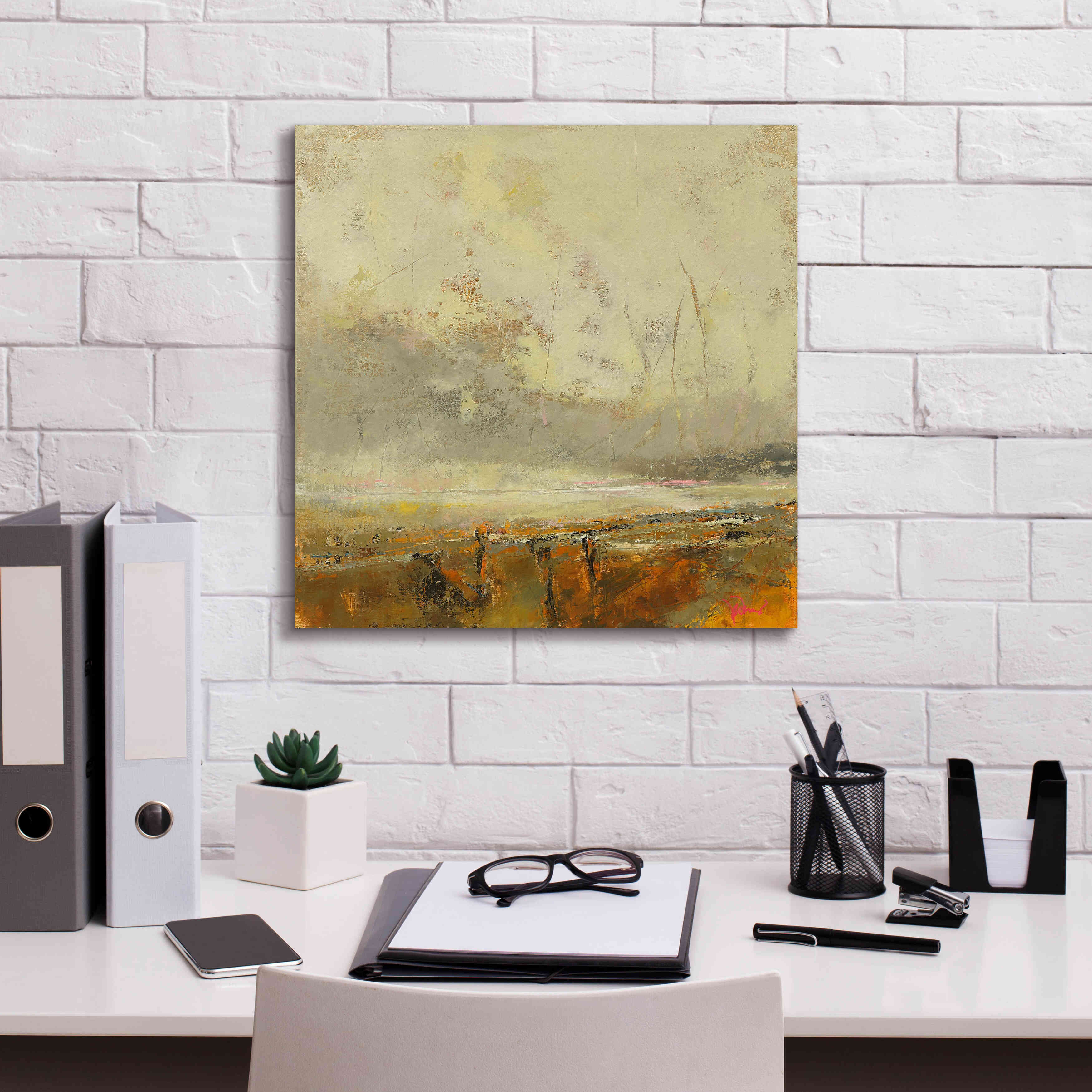 'Farm Path' by Patrick Dennis, Giclee Canvas Wall Art,18x18