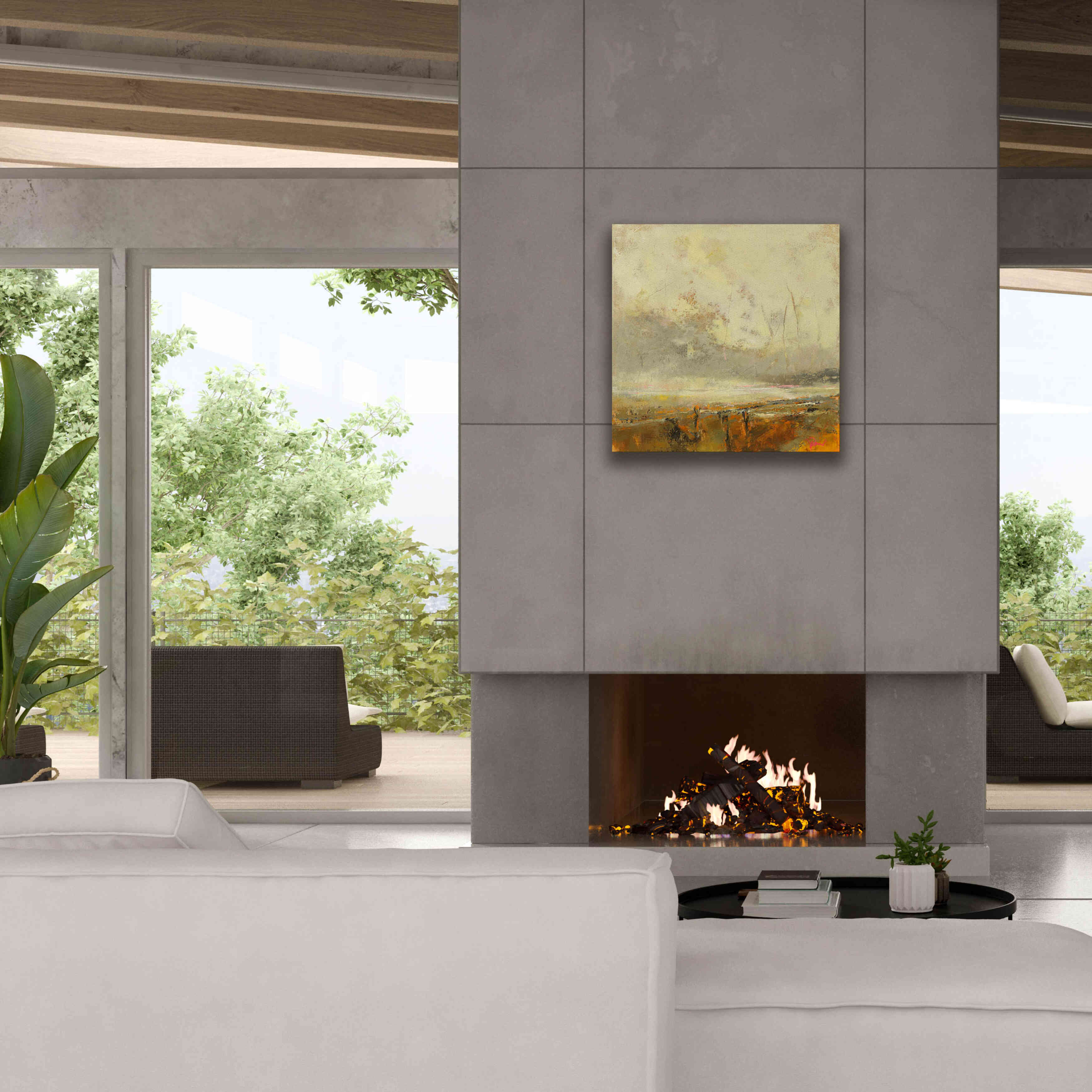 'Farm Path' by Patrick Dennis, Giclee Canvas Wall Art,26x26