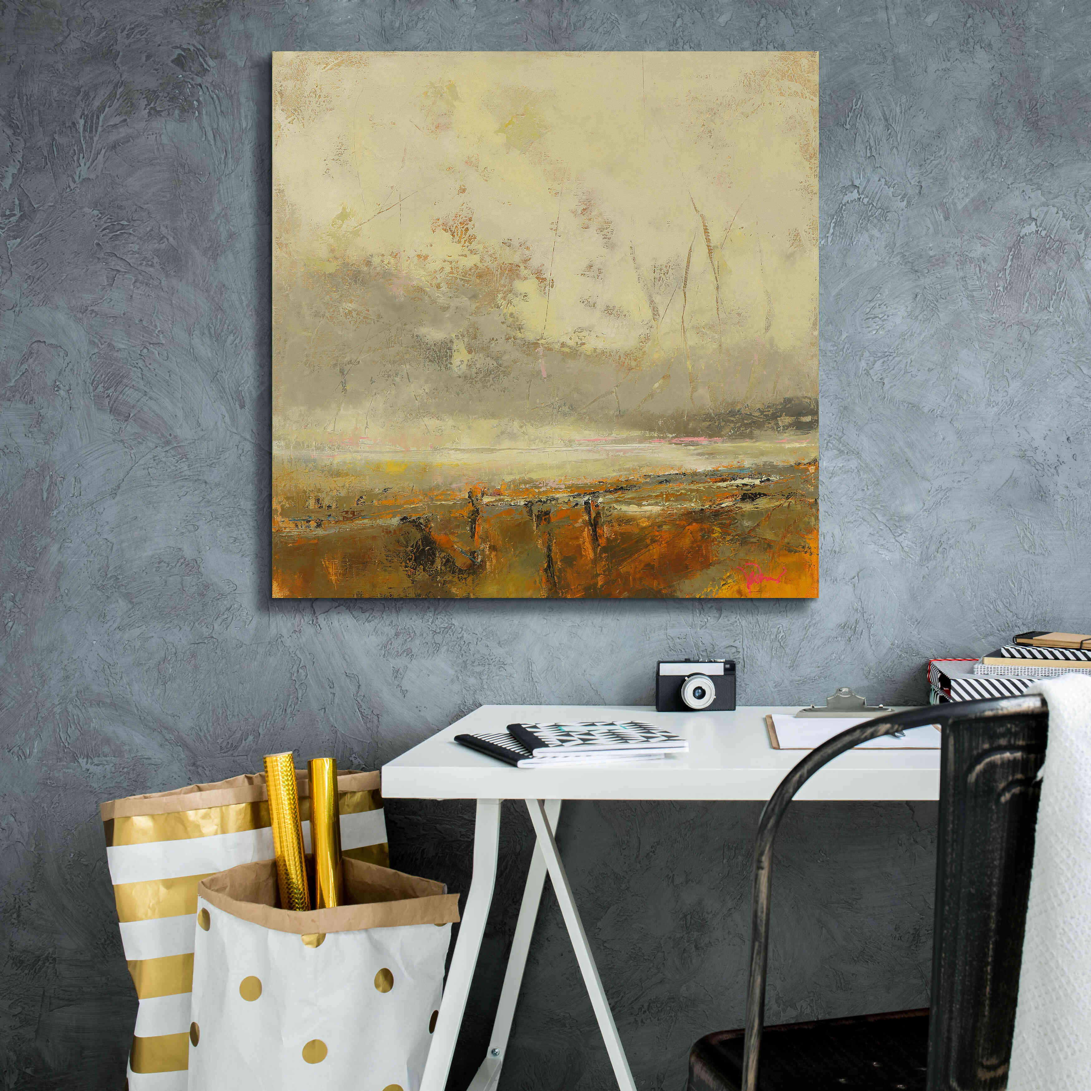 'Farm Path' by Patrick Dennis, Giclee Canvas Wall Art,26x26