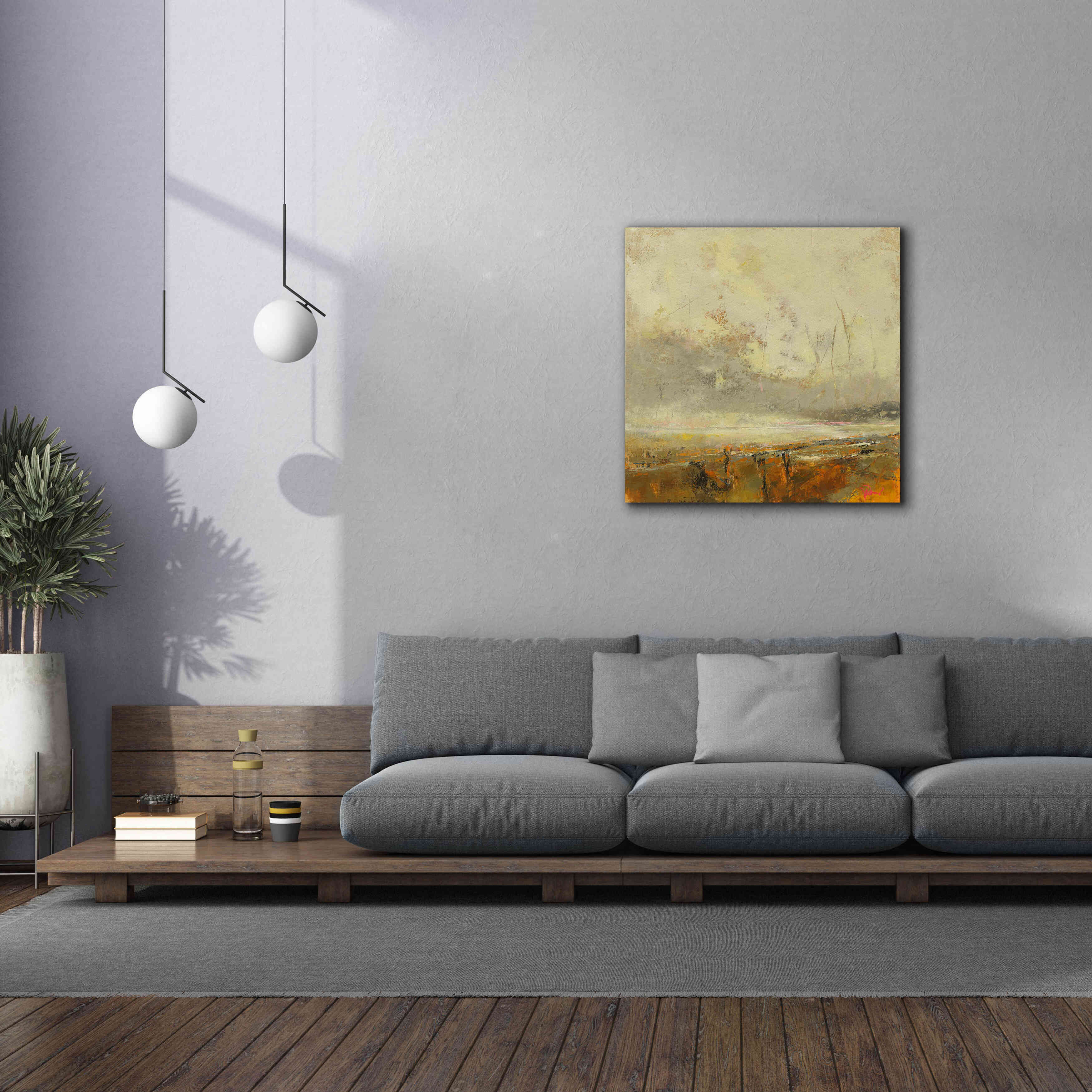 'Farm Path' by Patrick Dennis, Giclee Canvas Wall Art,37x37