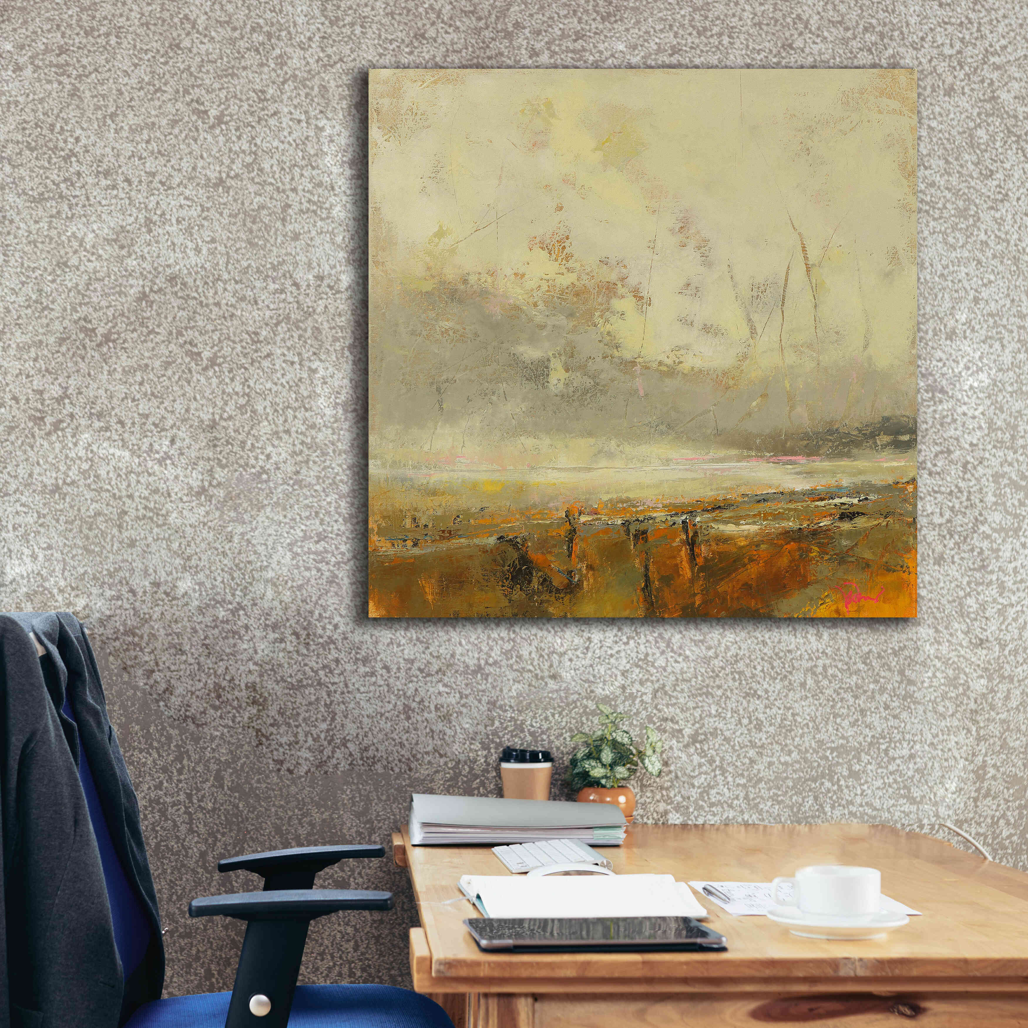 'Farm Path' by Patrick Dennis, Giclee Canvas Wall Art,37x37