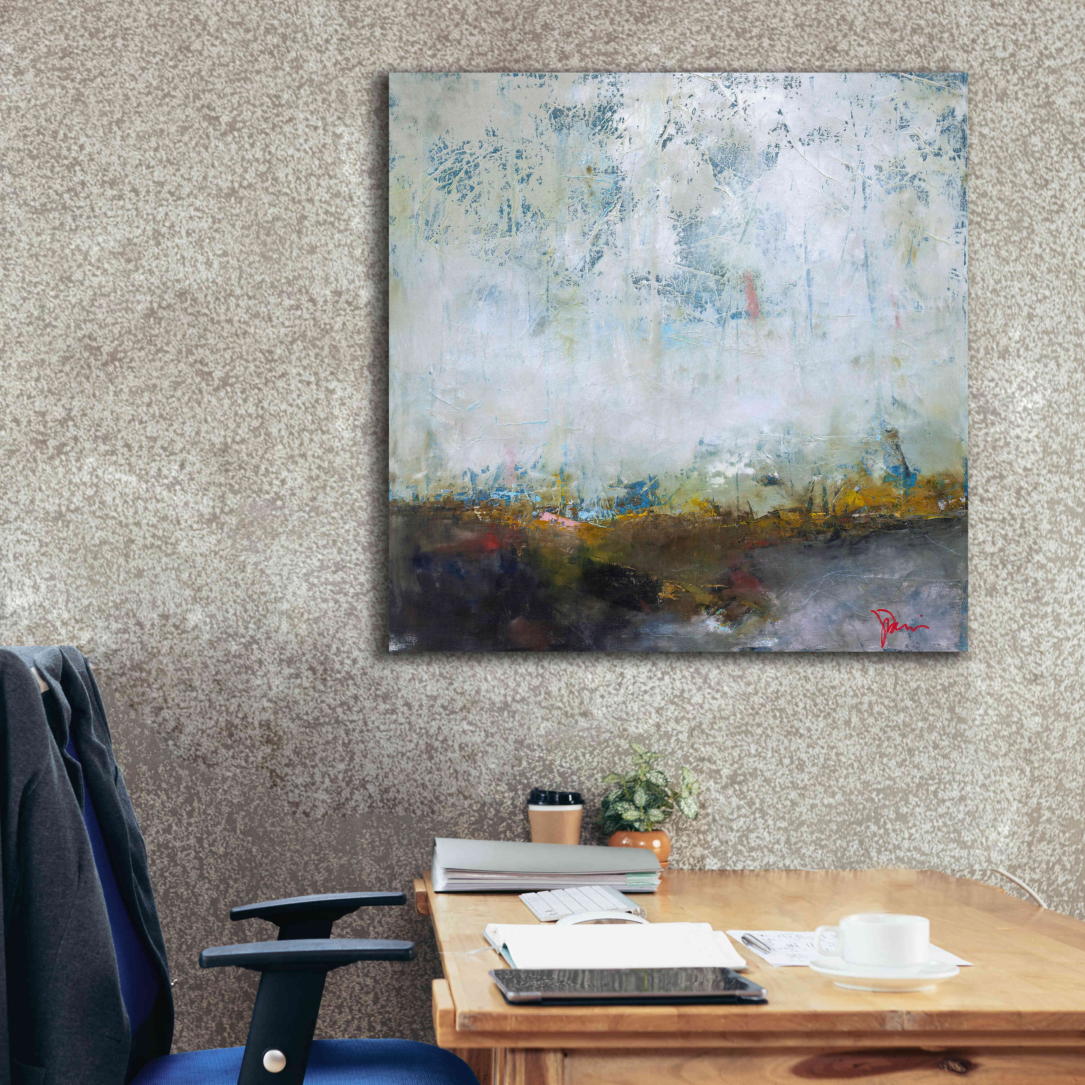 'In The Pink' by Patrick Dennis, Giclee Canvas Wall Art,37x37