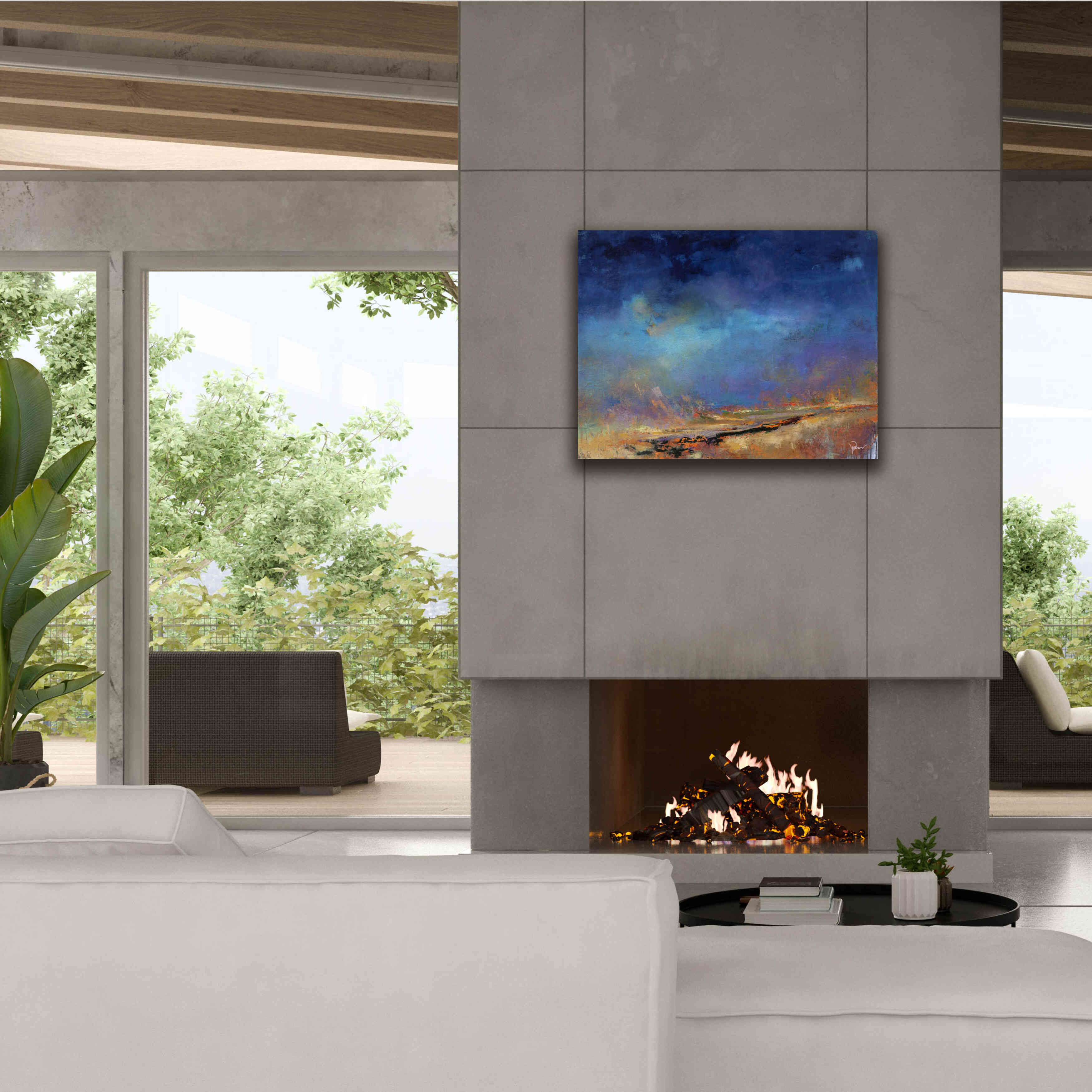 'Lost Land' by Patrick Dennis, Giclee Canvas Wall Art,34 x 26