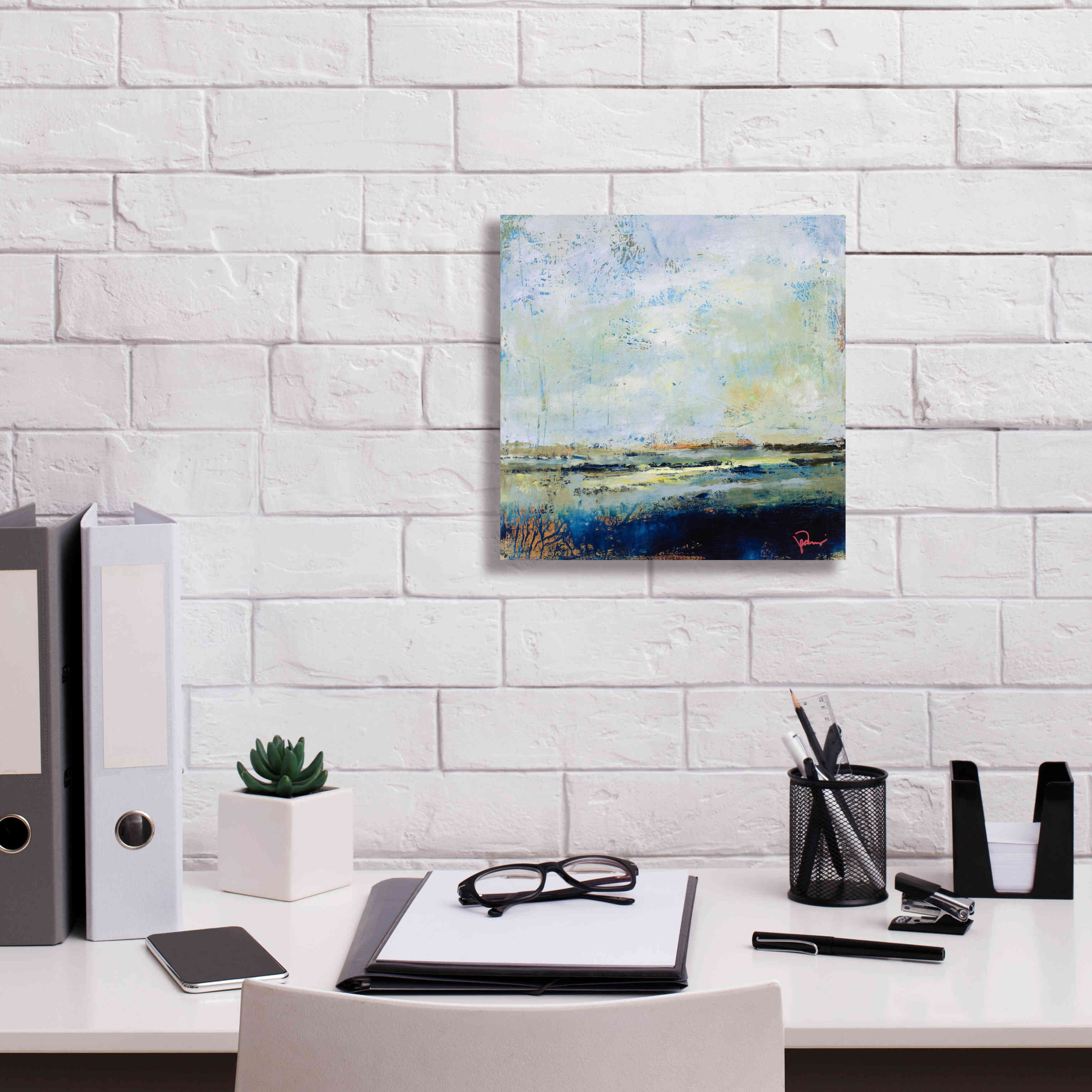 'Low Tide' by Patrick Dennis, Giclee Canvas Wall Art,12 x 12