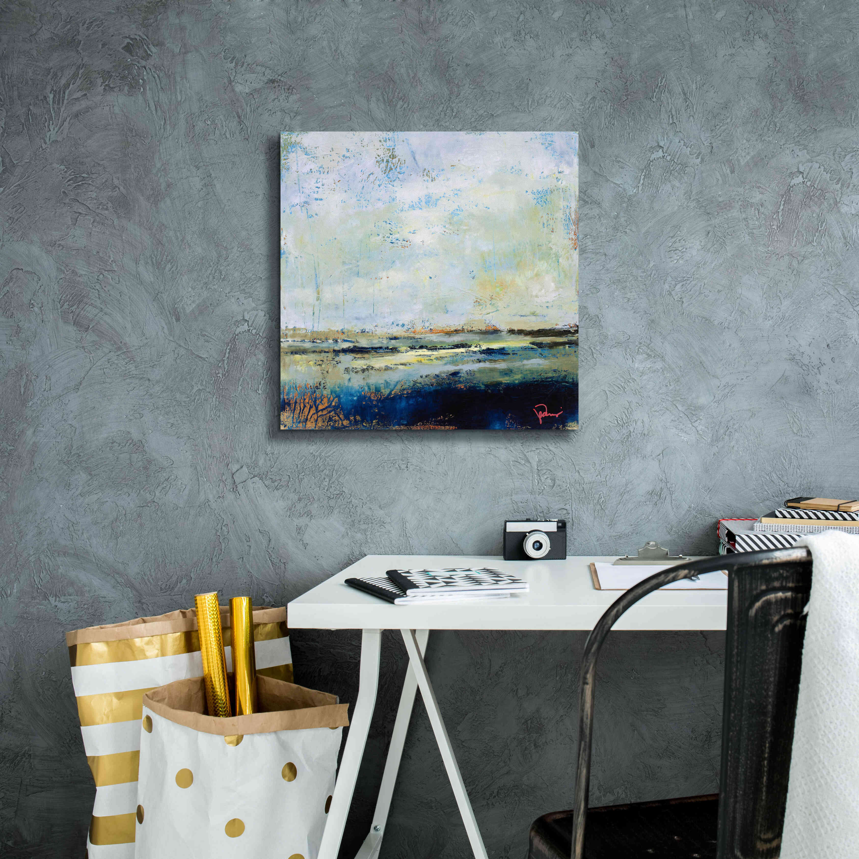 'Low Tide' by Patrick Dennis, Giclee Canvas Wall Art,18 x 18