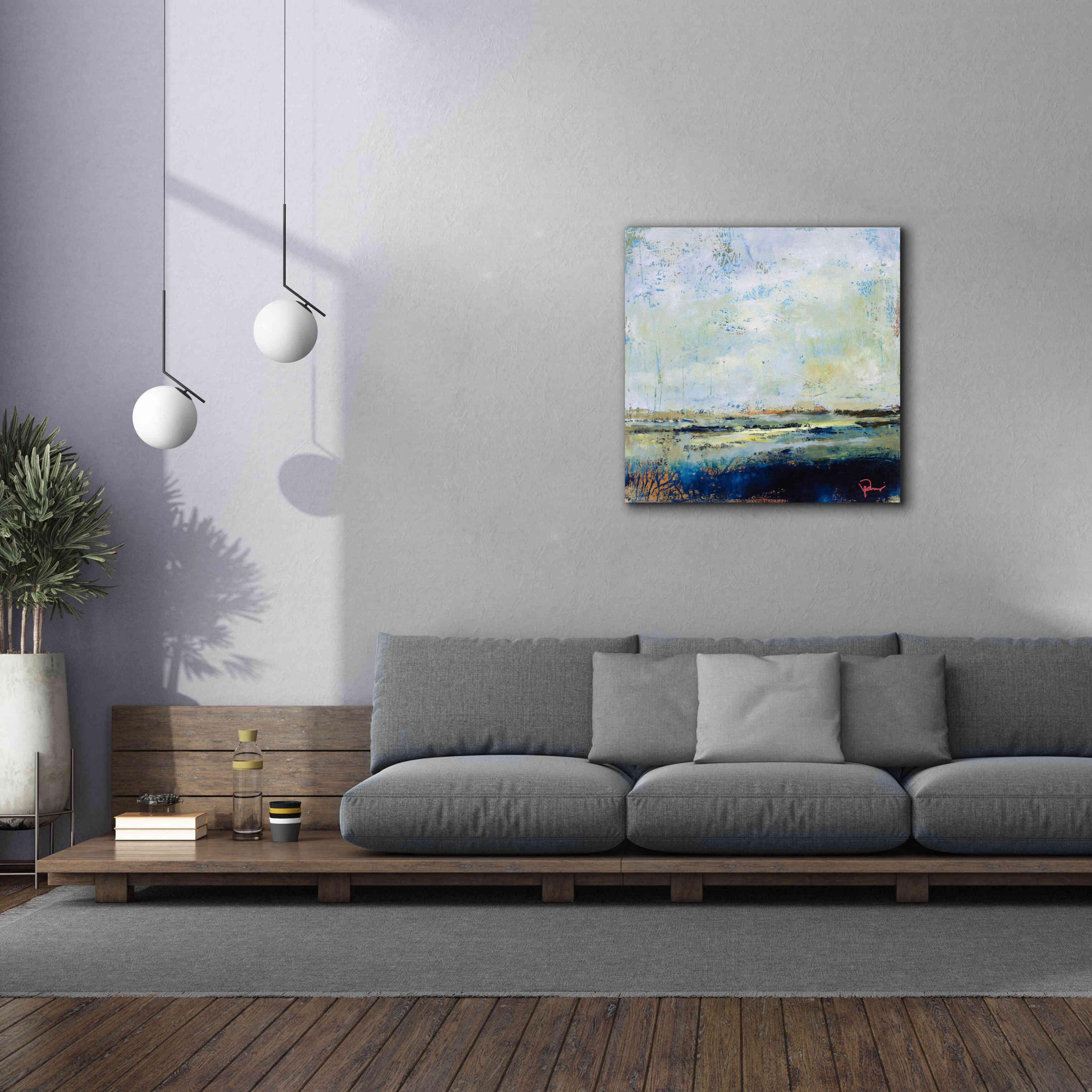 'Low Tide' by Patrick Dennis, Giclee Canvas Wall Art,37 x 37