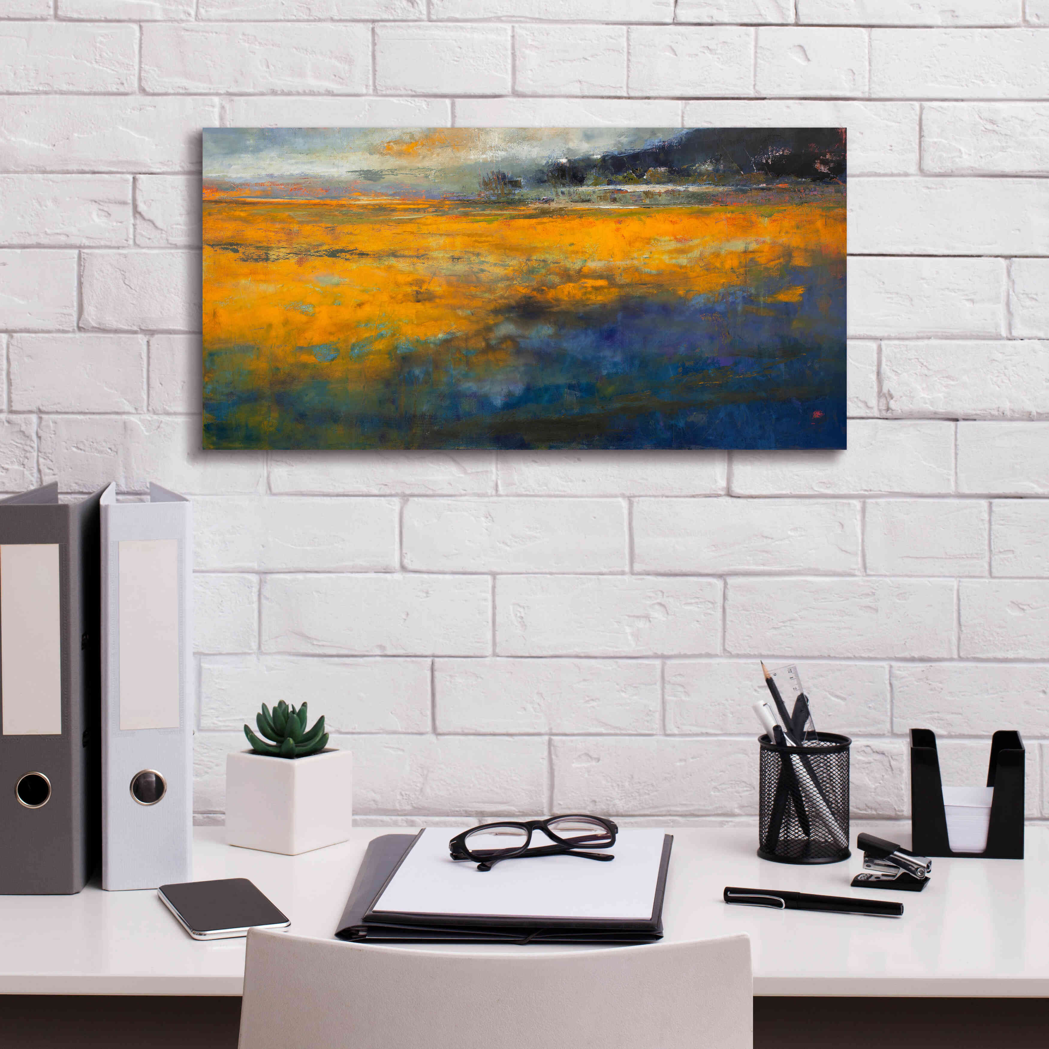 'Marshes' by Patrick Dennis, Giclee Canvas Wall Art,24 x 12