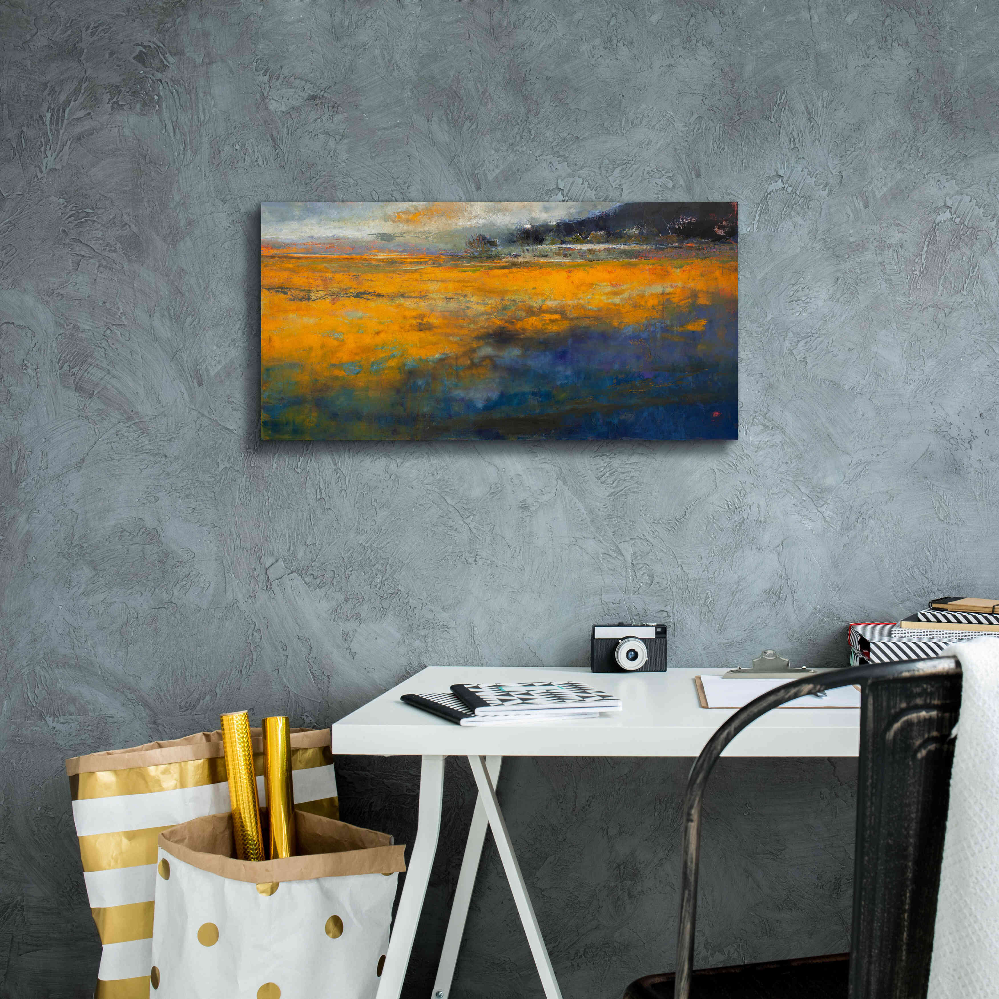 'Marshes' by Patrick Dennis, Giclee Canvas Wall Art,24 x 12