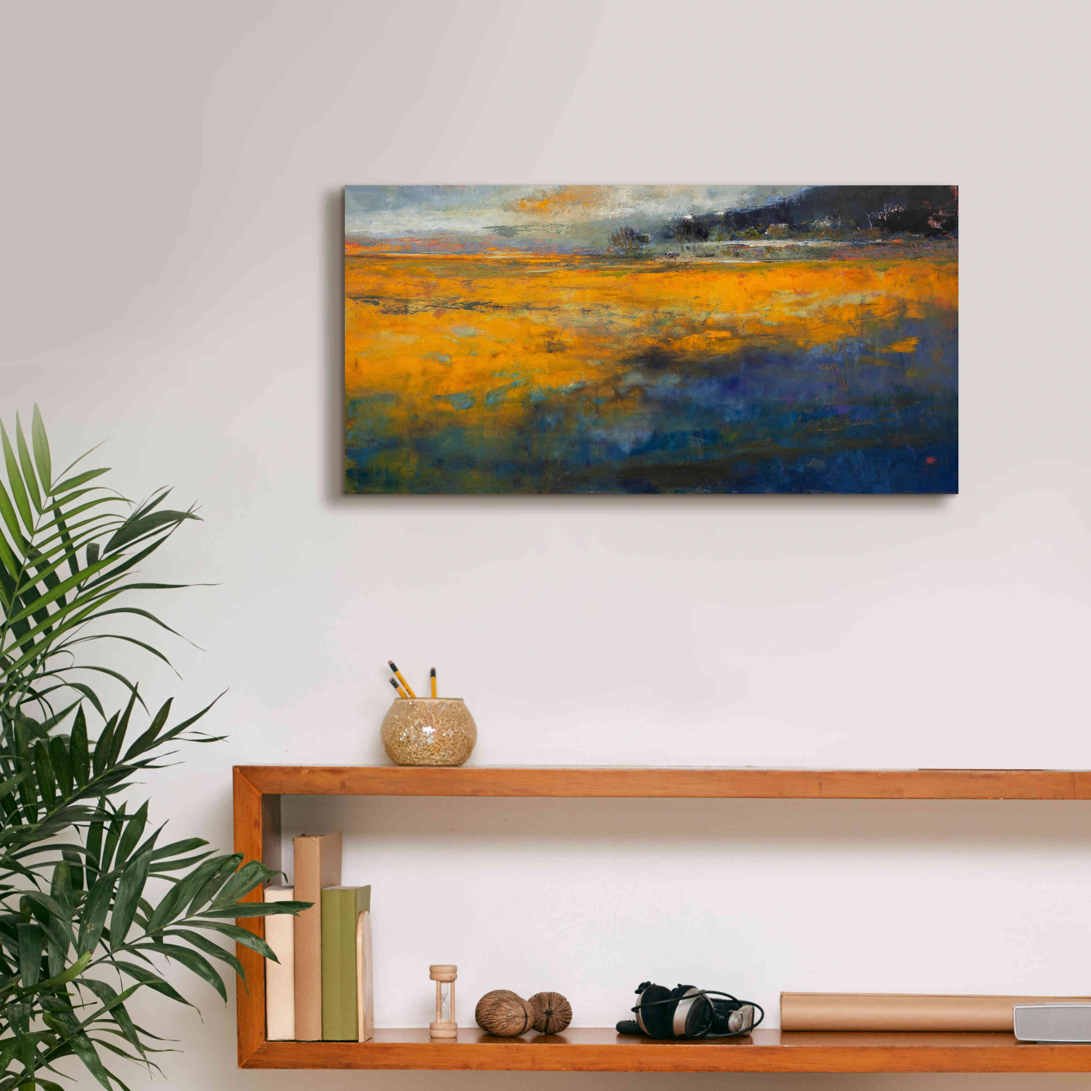 'Marshes' by Patrick Dennis, Giclee Canvas Wall Art,24 x 12