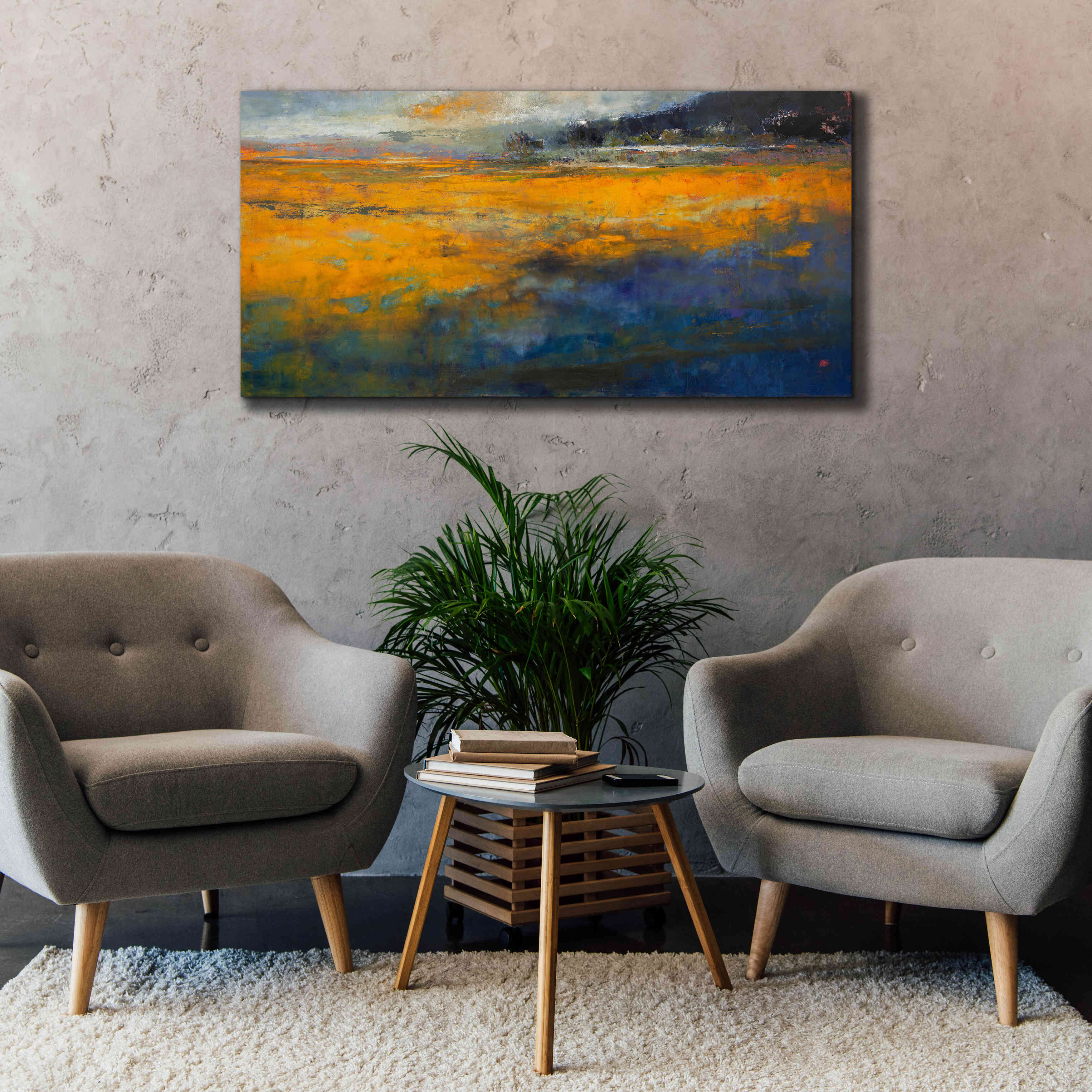 'Marshes' by Patrick Dennis, Giclee Canvas Wall Art,60 x 30