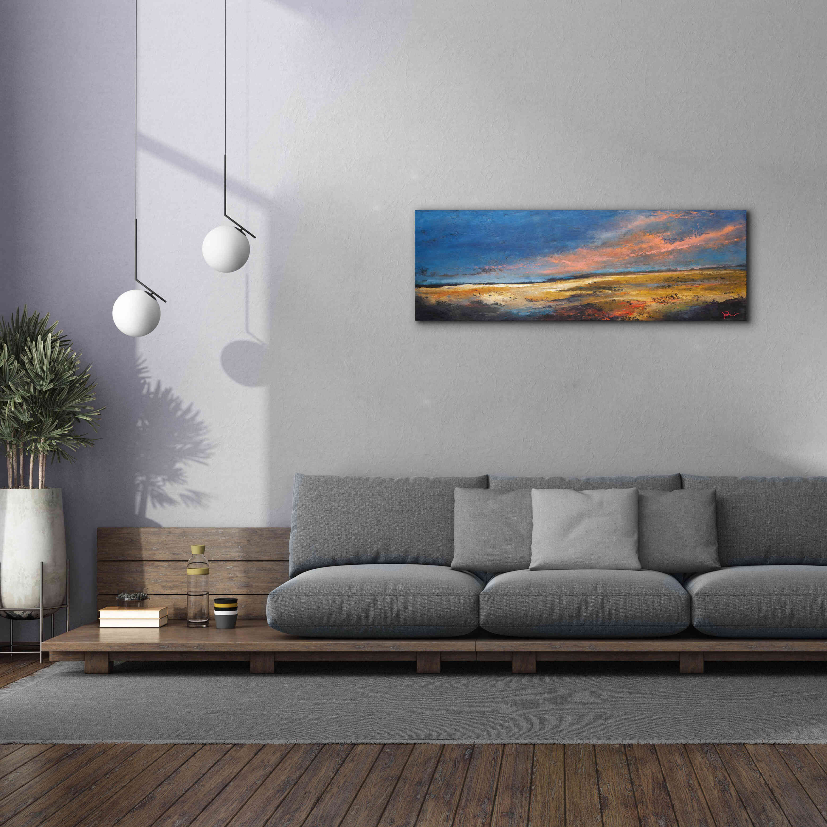 'Ranch Romance' by Patrick Dennis, Giclee Canvas Wall Art,60 x 20
