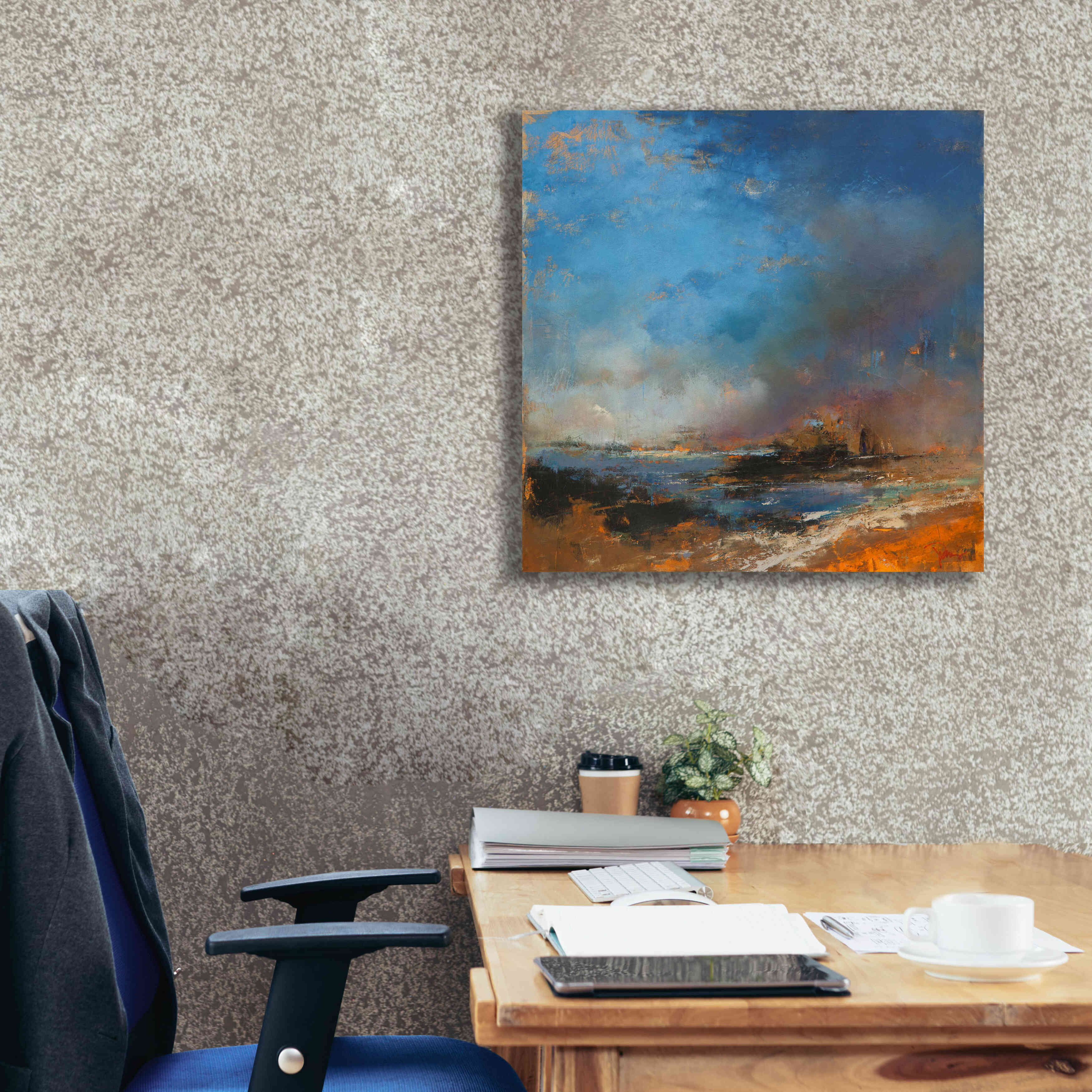 'Reclaimed Land' by Patrick Dennis, Giclee Canvas Wall Art,26 x 26